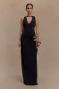 Kaiden Slinky Beaded Maxi Dress - Black sold by Meshki