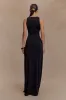 Kaiden Slinky Beaded Maxi Dress - Black sold by Meshki