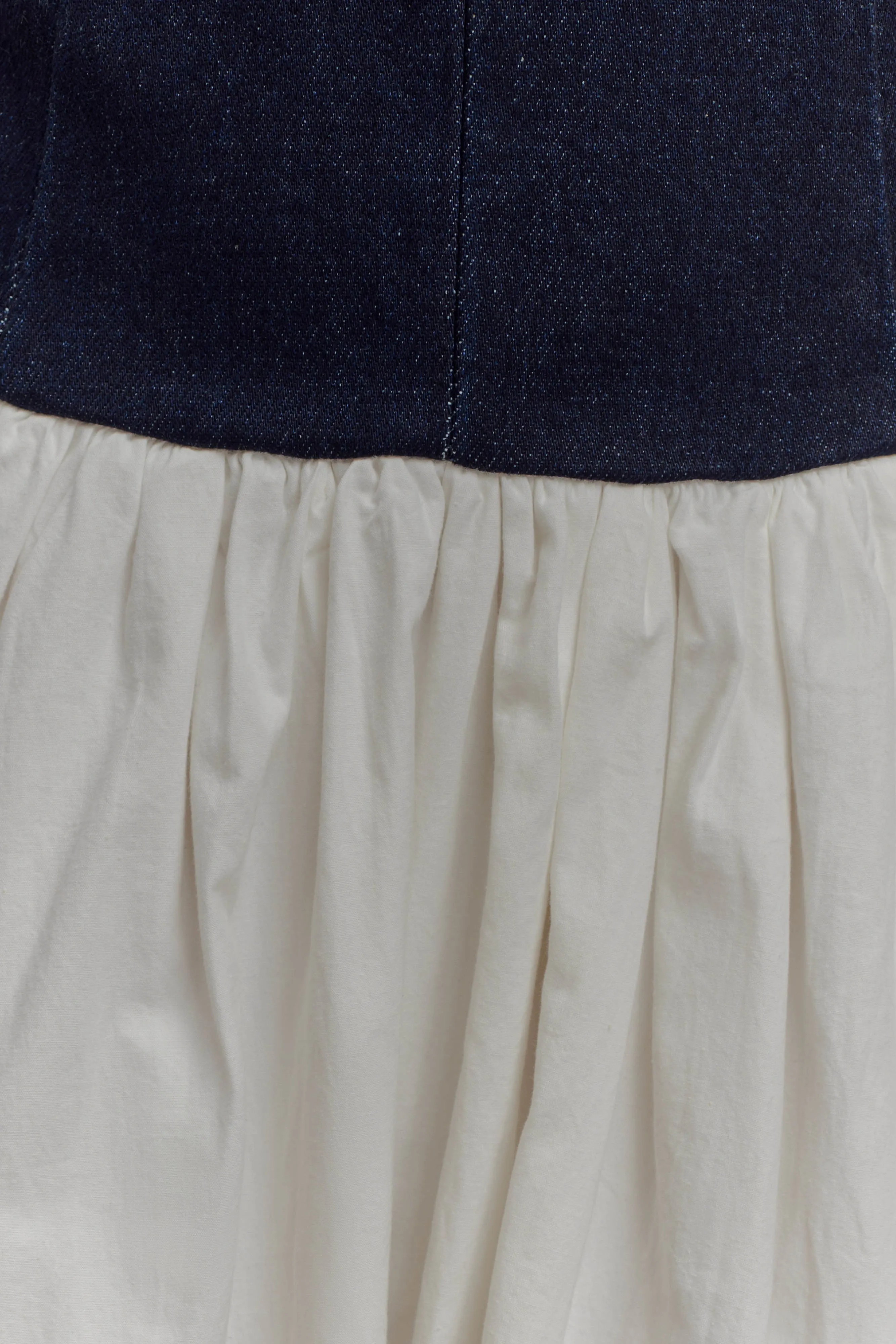 Ashwin Denim Cotton Midi Dress - Indigo Blue sold by Meshki product image thumbnail 5