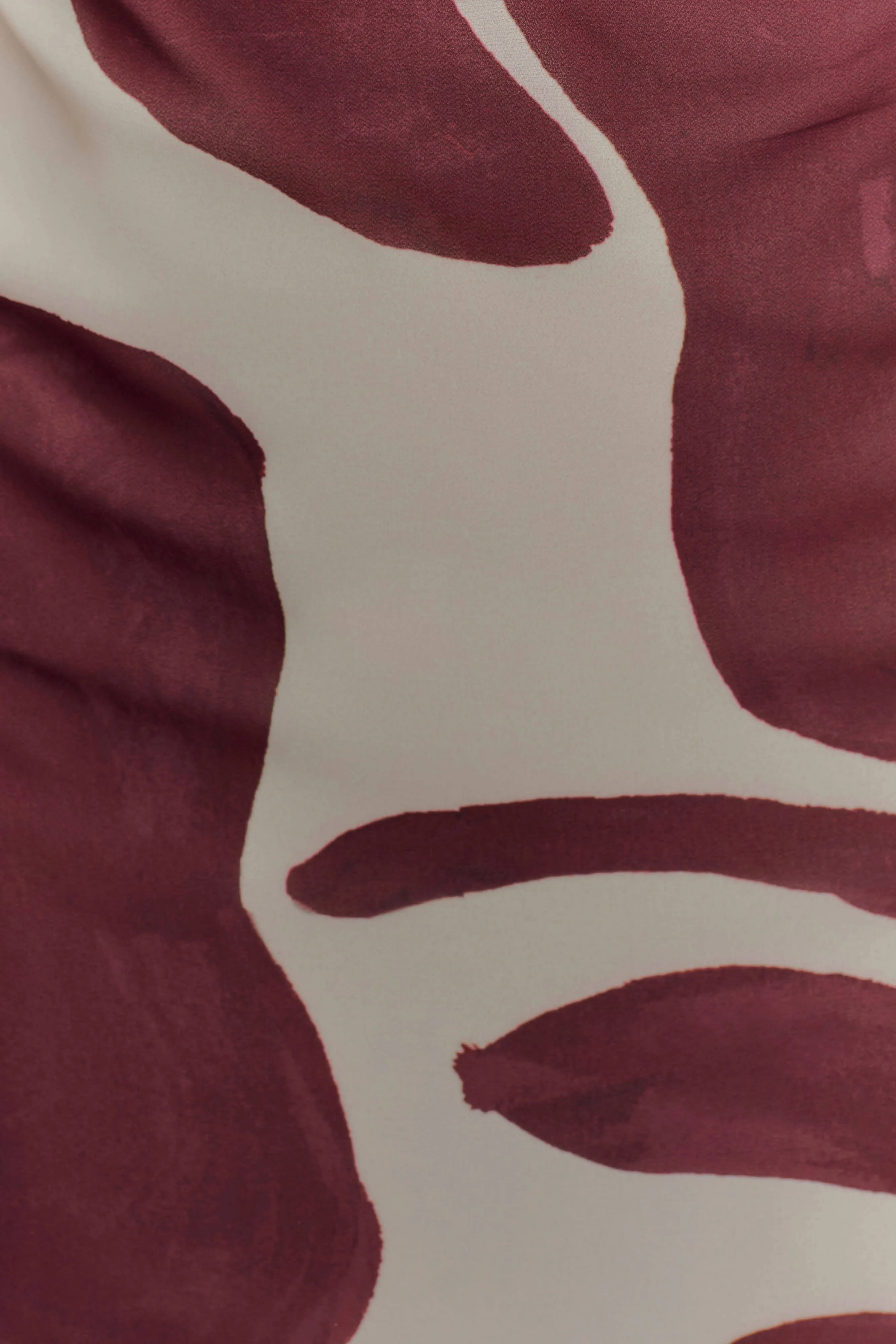 Amaya Strapless Chiffon Maxi Dress - Brown Deco Fleur Print sold by Meshki product image thumbnail 5