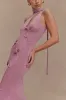 Celestino Floral Metallic Knit Maxi Dress - Pink sold by Meshki