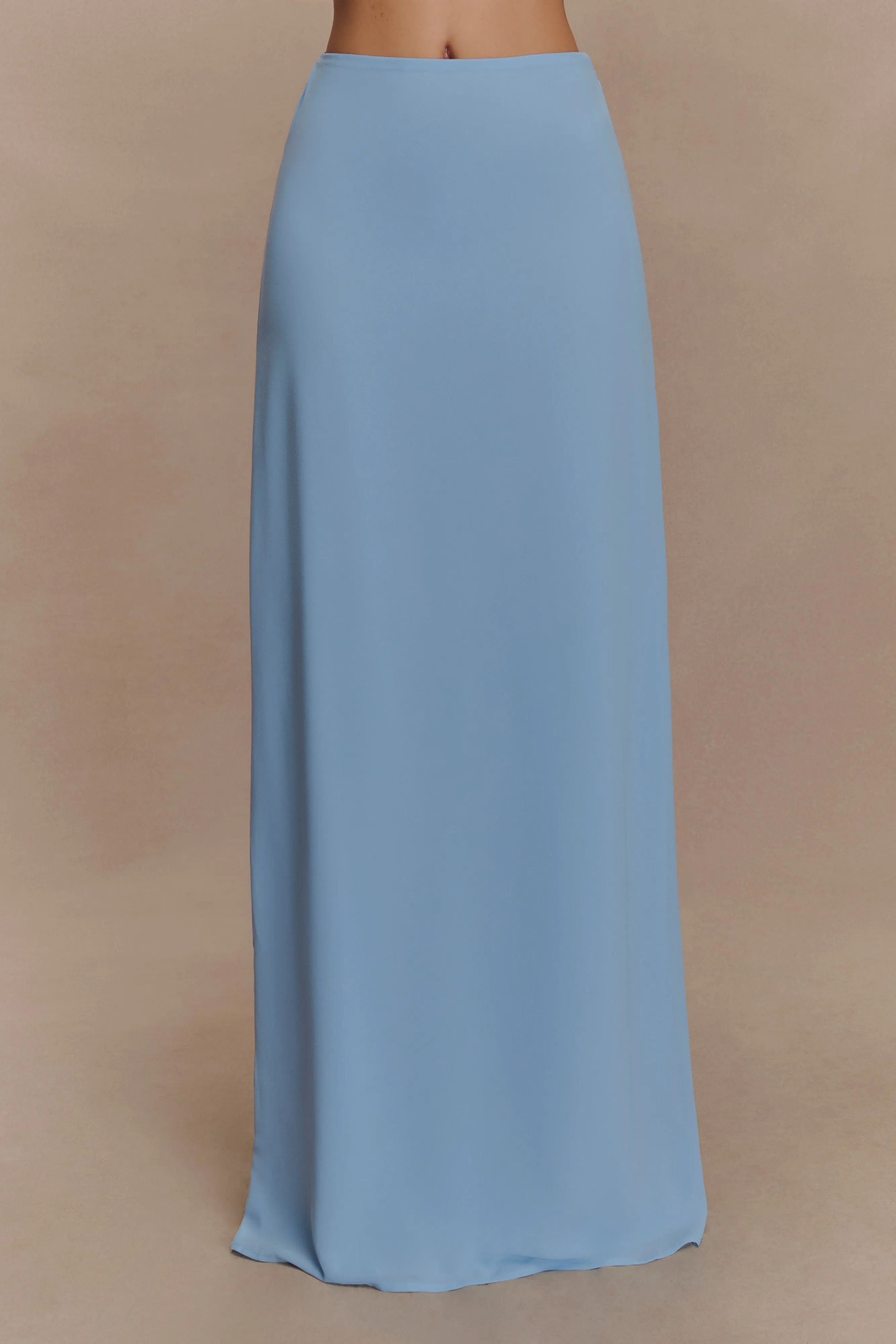 Katalina Chiffon Maxi Skirt - Sky Blue sold by Meshki