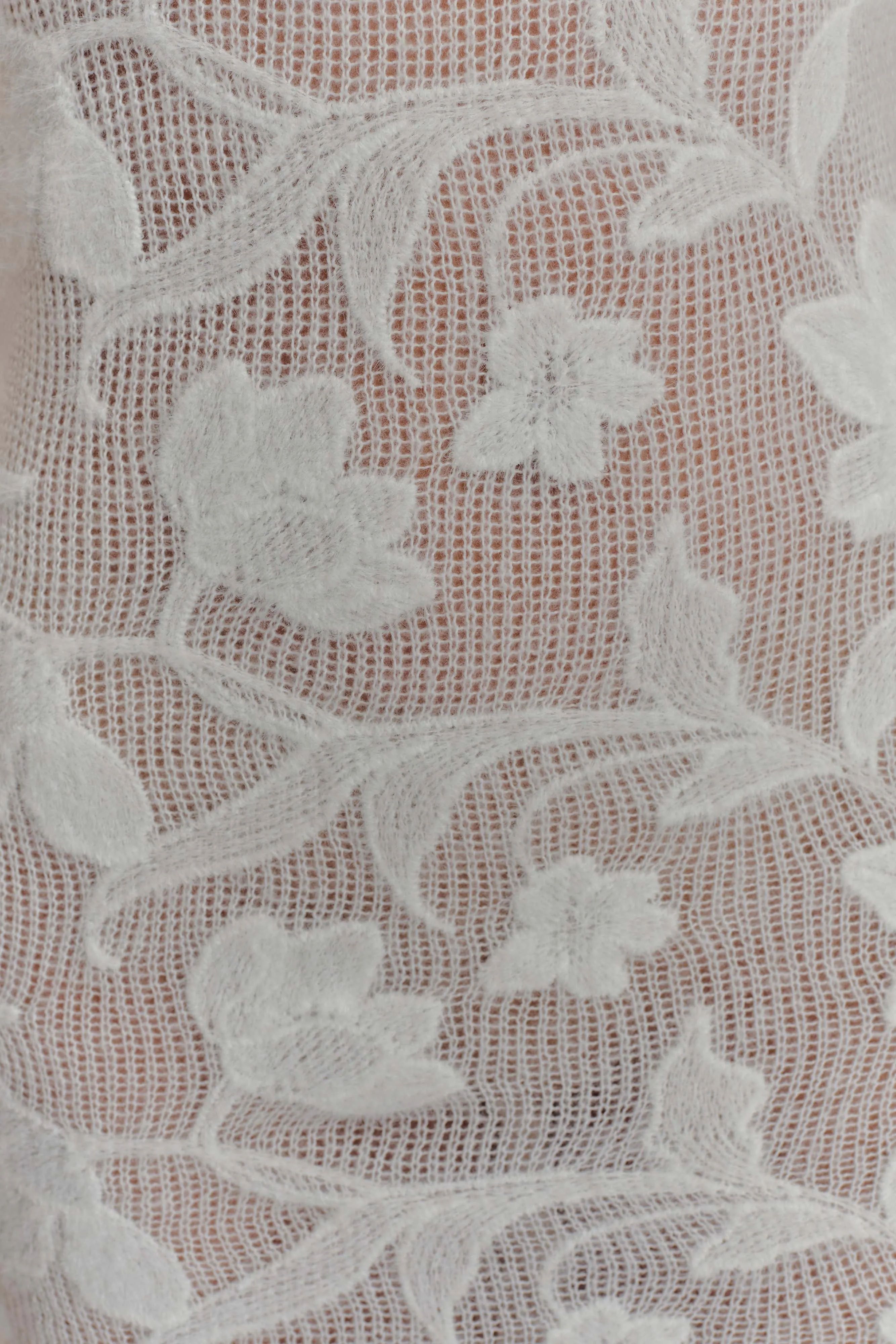 Cornelia Floral Sheer Maxi Dress - Ivory sold by Meshki product image thumbnail 5