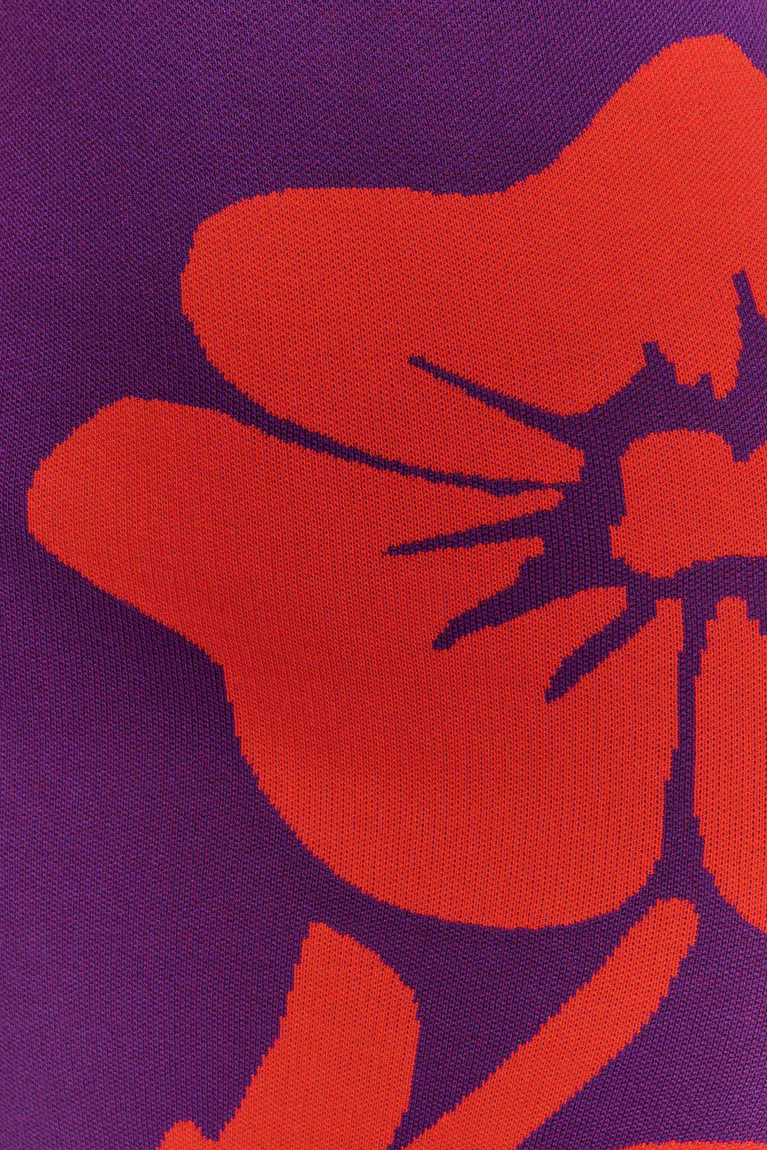 Stacy Knit Halter Maxi Dress - Purple/Red sold by Meshki product image thumbnail 5