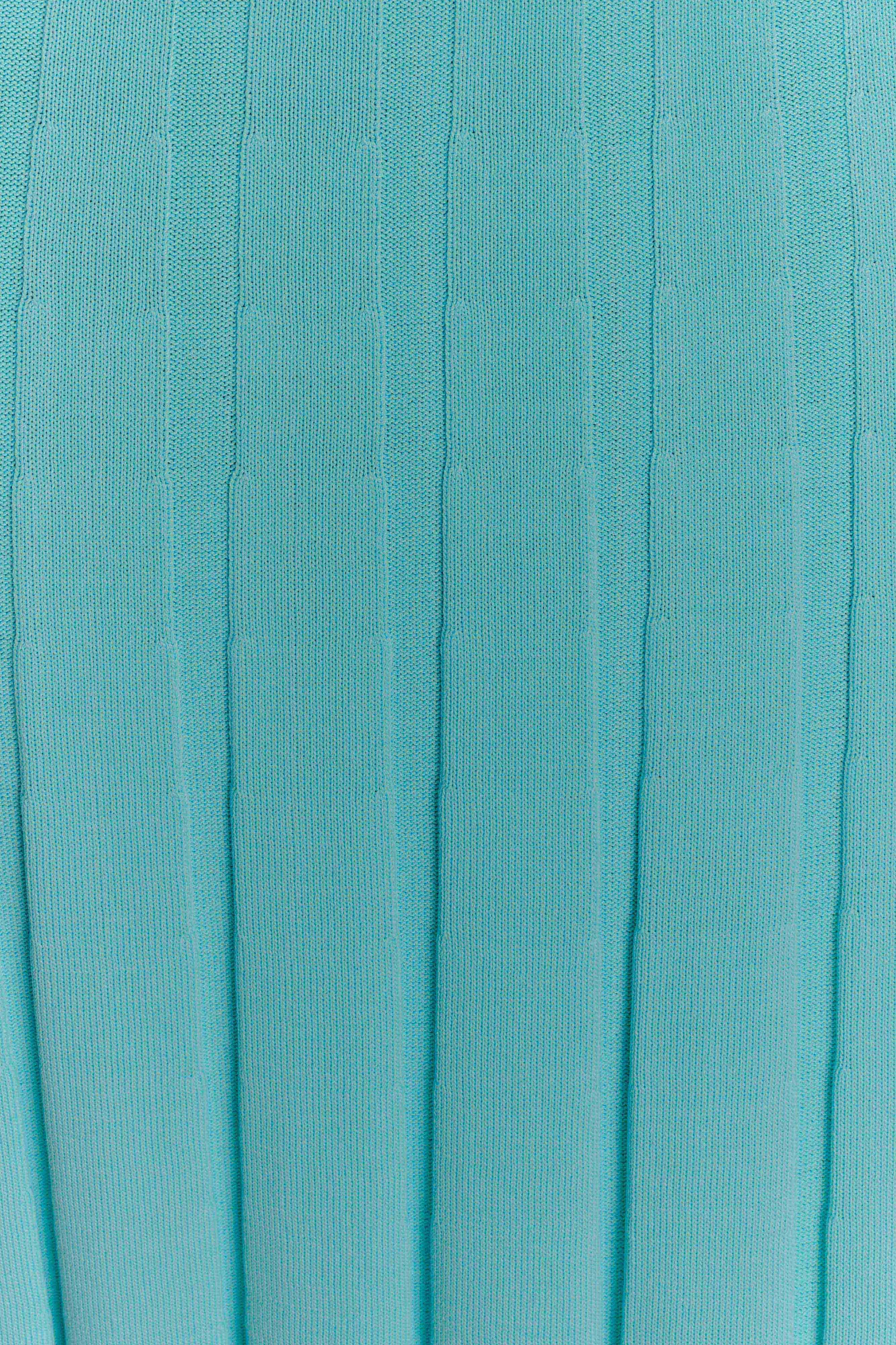 Jacqui Halter Knit Midi Dress - Cyan Blue sold by Meshki product image thumbnail 5