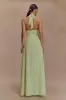 Malakhai Chiffon Halter Maxi Dress - Pastel Green sold by Meshki