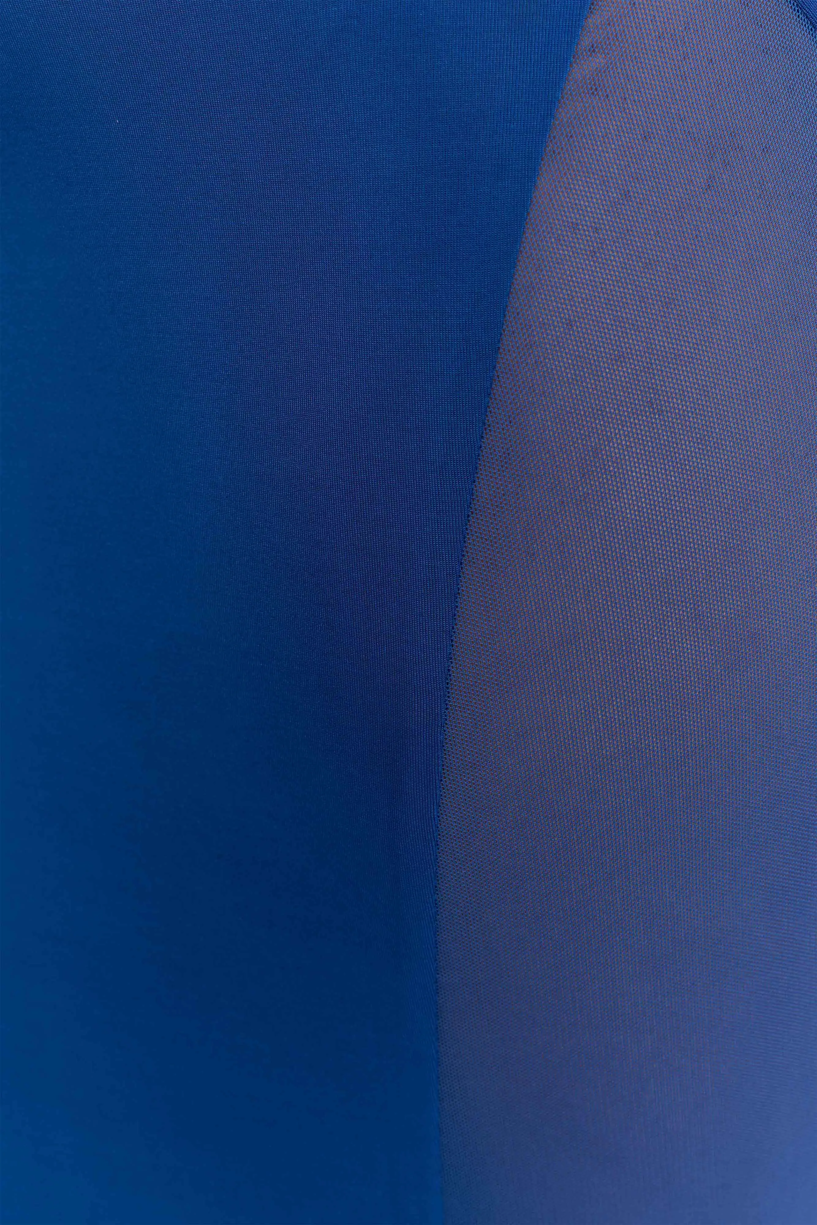 Wyatt Slinky And Mesh Maxi Dress - Cobalt Blue sold by Meshki product image thumbnail 5