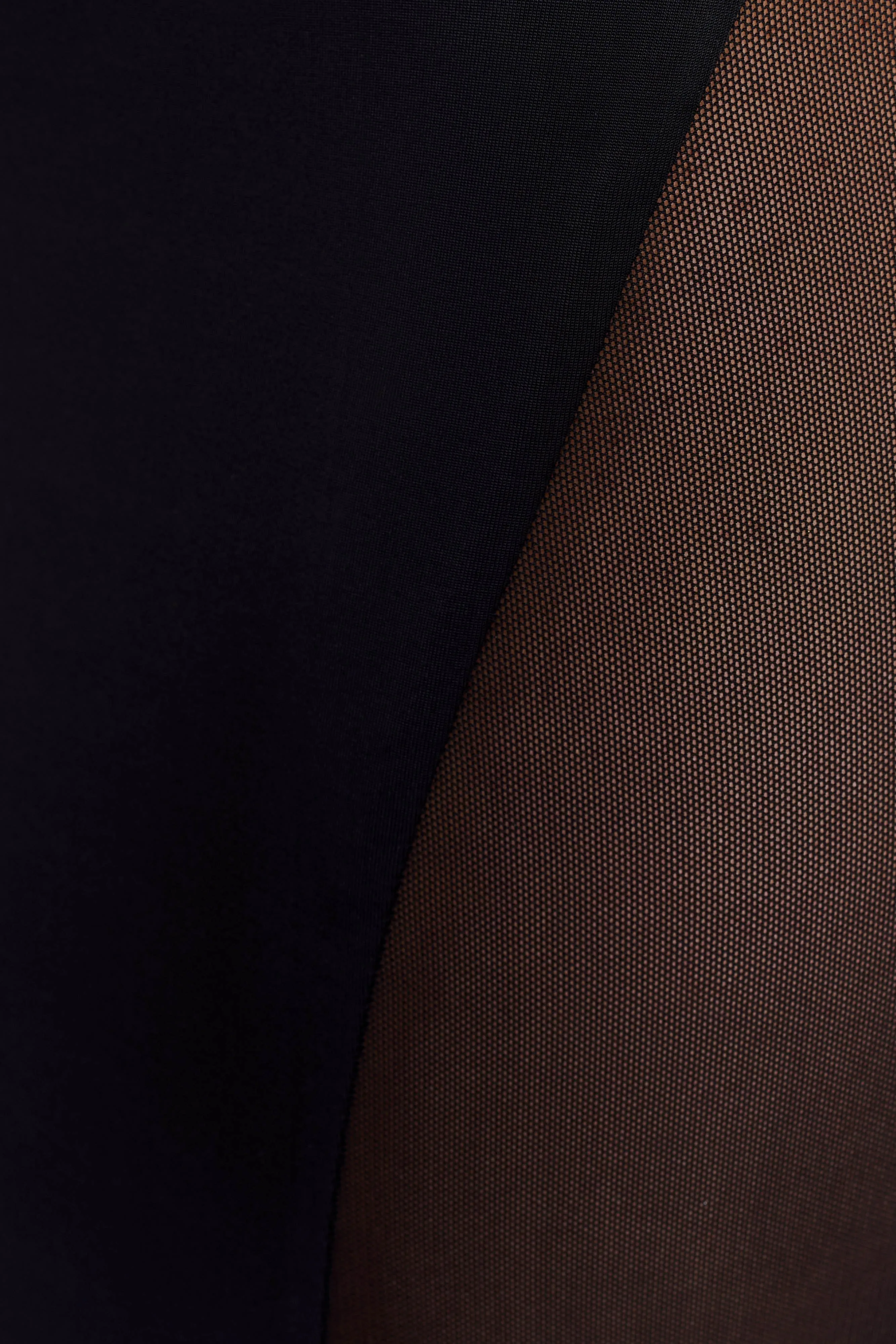 Wyatt Slinky And Mesh Maxi Dress - Black sold by Meshki product image thumbnail 5