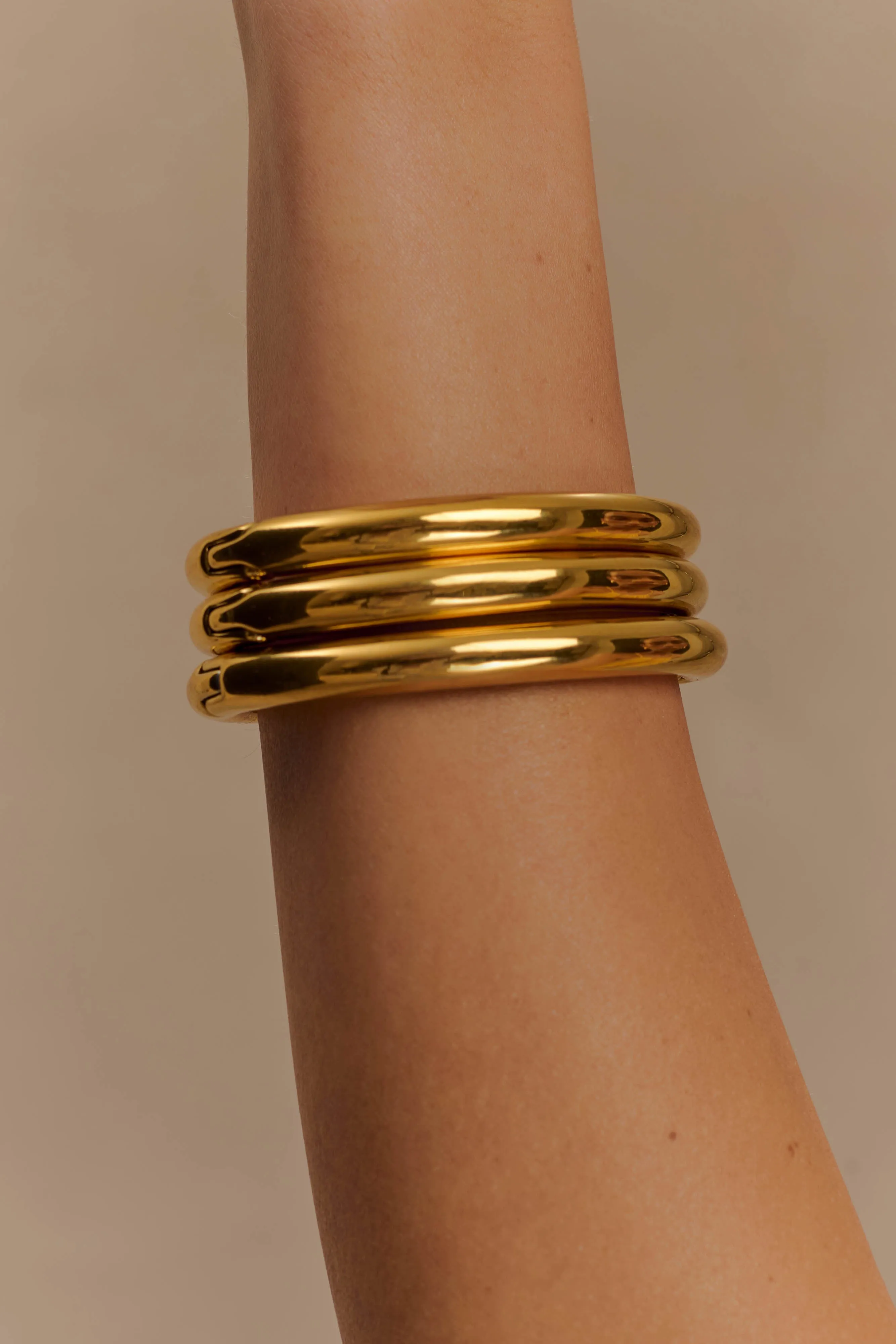 Leilani Bangle Set - Gold sold by Meshki product image thumbnail 3