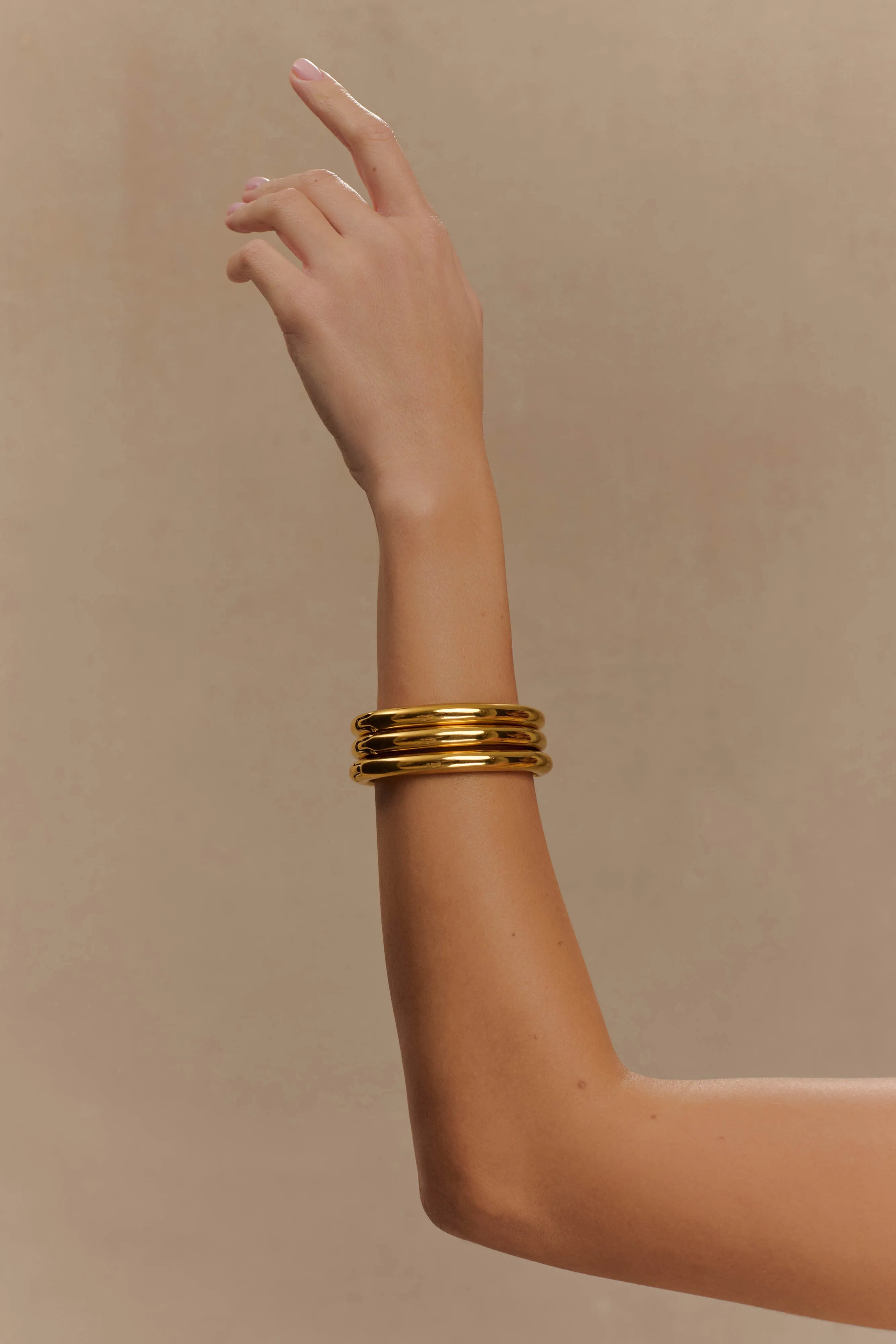 Leilani Bangle Set - Gold sold by Meshki product image thumbnail 2