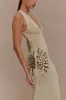 Ellington Knit Maxi Dress With Sequin - Ivory sold by Meshki