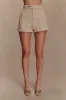 Meadow Denim Shorts - Stone Wash sold by Meshki