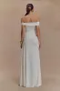Oliver Slinky Maxi Dress - White sold by Meshki
