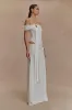 Oliver Slinky Maxi Dress - White sold by Meshki