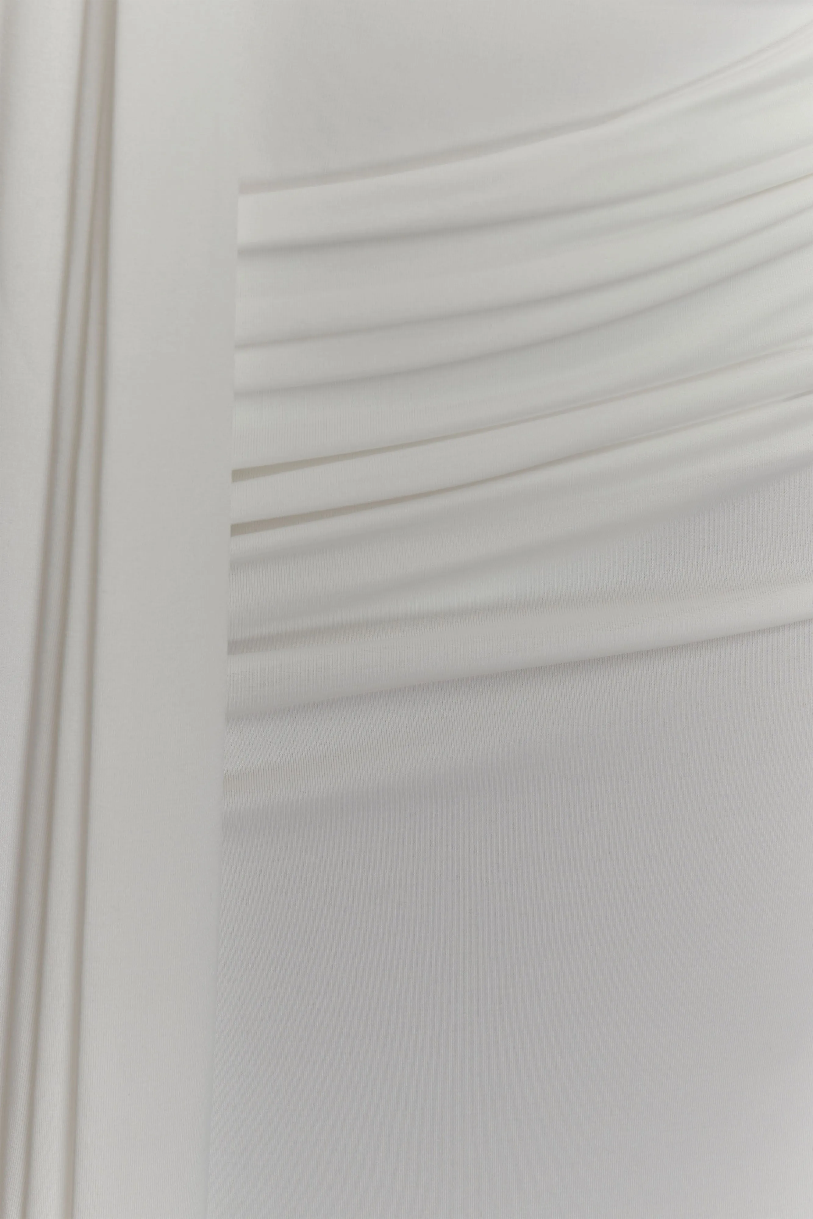 Oliver Slinky Maxi Dress - White sold by Meshki product image thumbnail 5