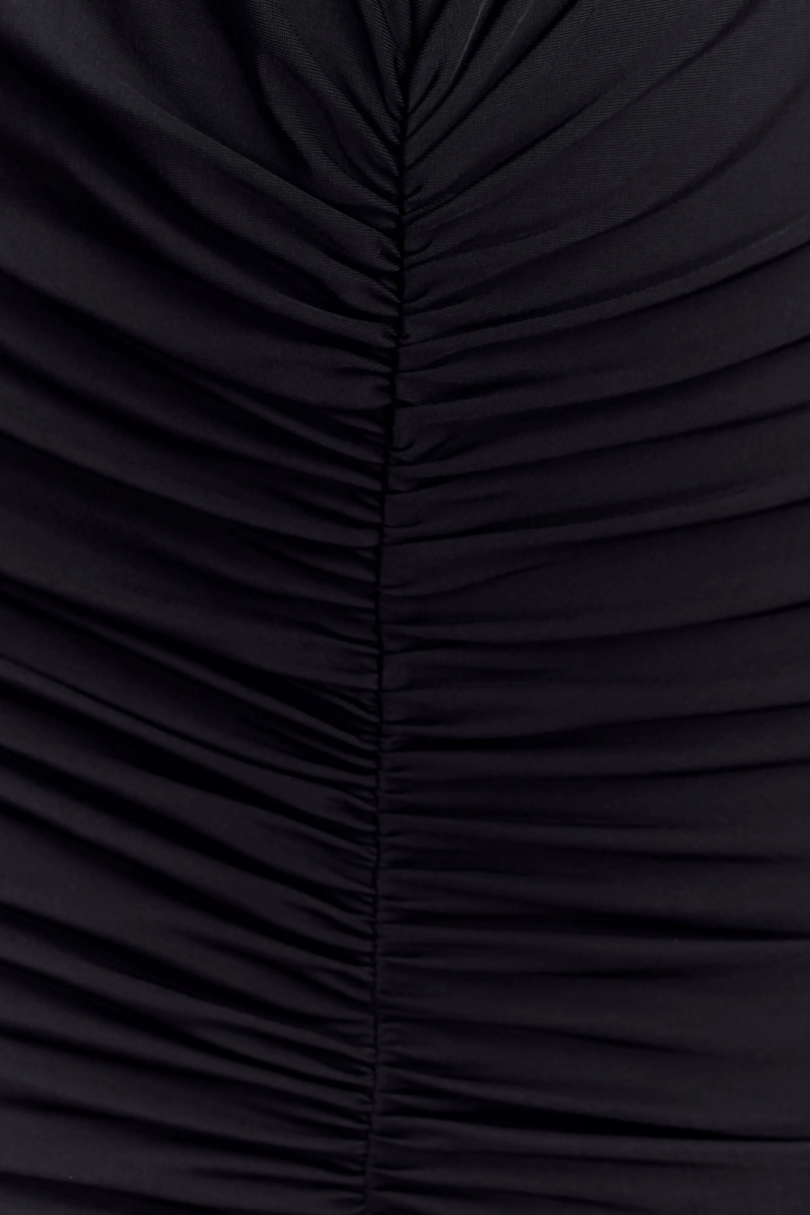 Louisa Long Sleeve Slinky Maxi Dress - Black sold by Meshki product image thumbnail 5