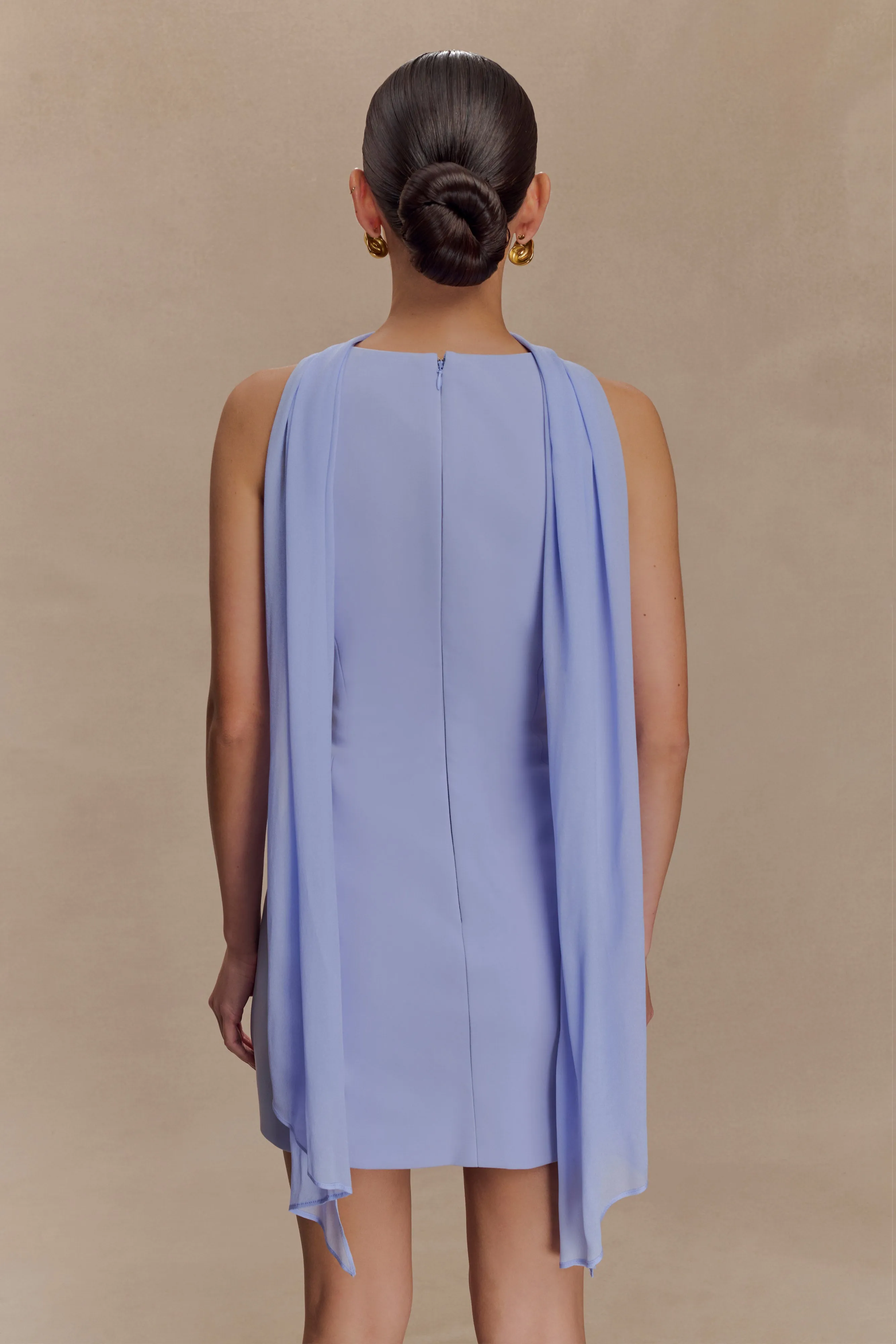 Skyler Suiting Embroidered Mini Dress - Lilac sold by Meshki product image thumbnail 2