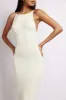 Kelly Cross Back Square Neck Dress - White sold by Meshki