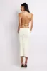 Kelly Cross Back Square Neck Dress - White sold by Meshki