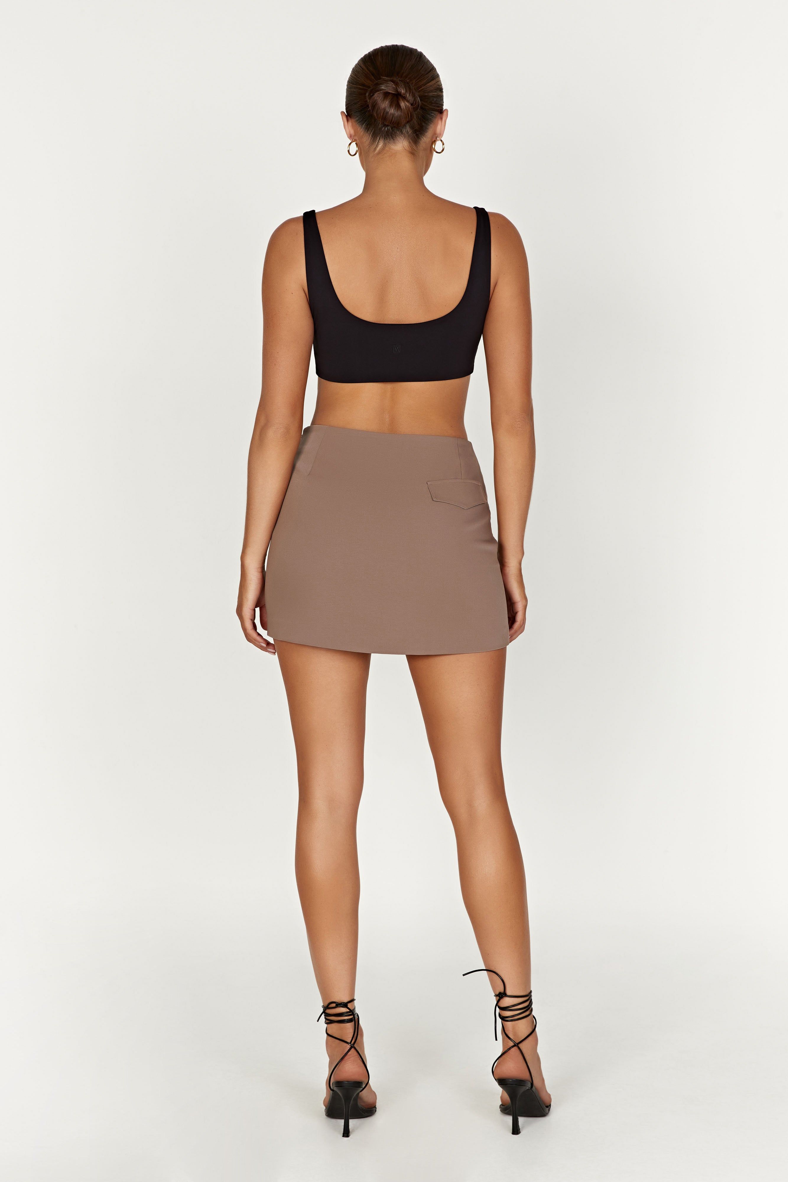 Malika Suiting Mini Skirt - Coco sold by Meshki product image thumbnail 3