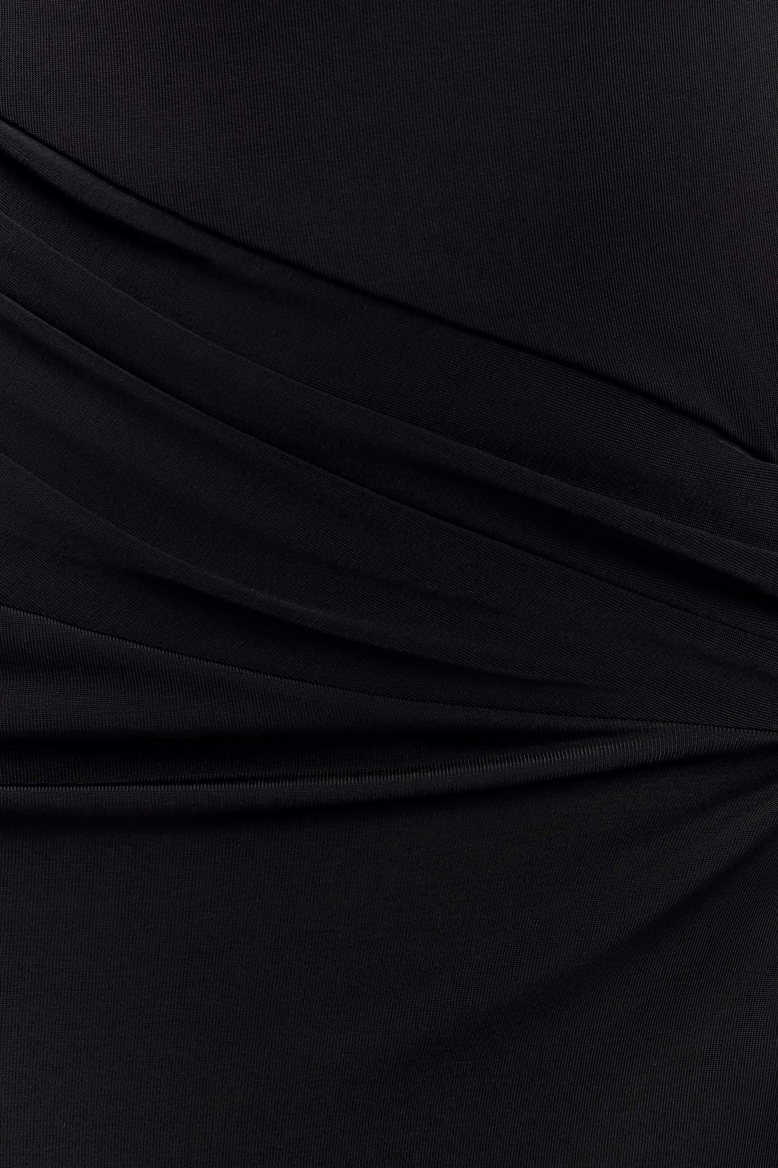 Deanna Long Sleeve Gathered Maxi Dress - Black sold by Meshki product image thumbnail 5