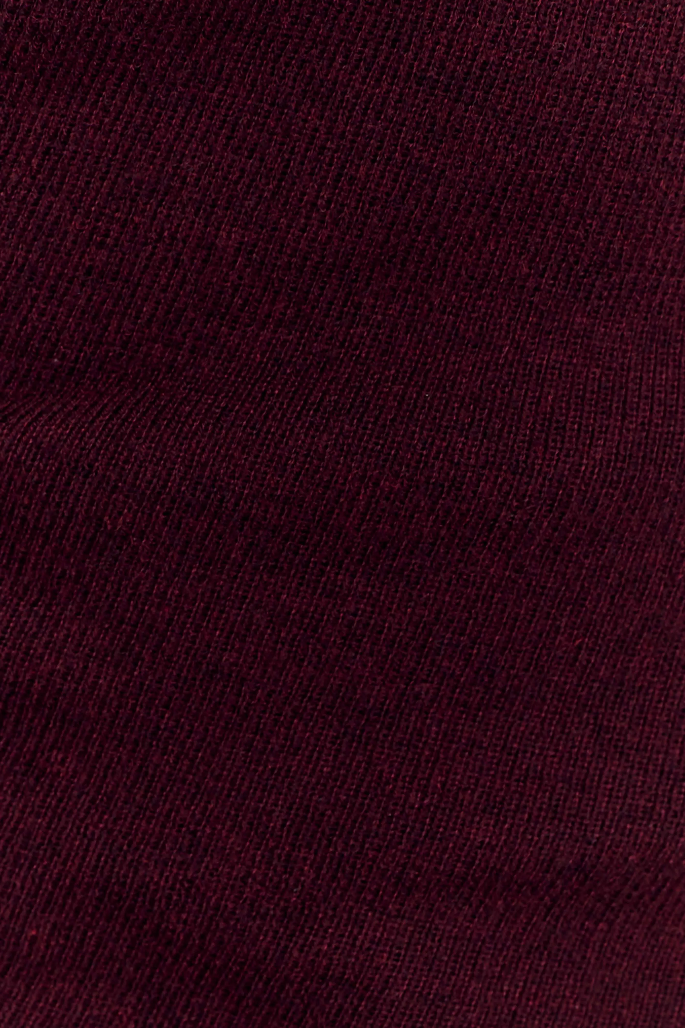 Culver Draped Twist Knit Top - Wine sold by Meshki product image thumbnail 5