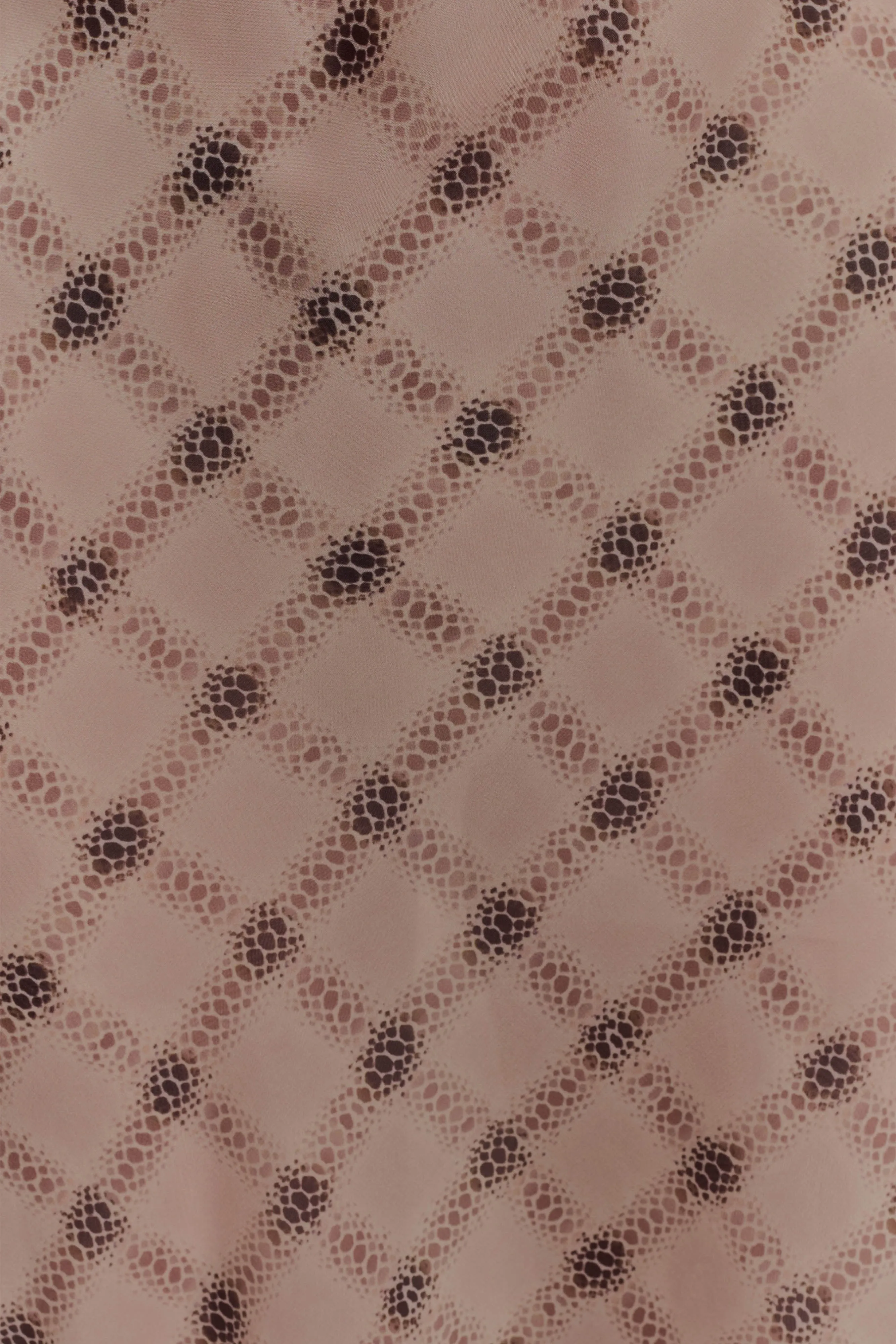 Silvana Chiffon Maxi Dress - Snake Check Print Mocha sold by Meshki product image thumbnail 2