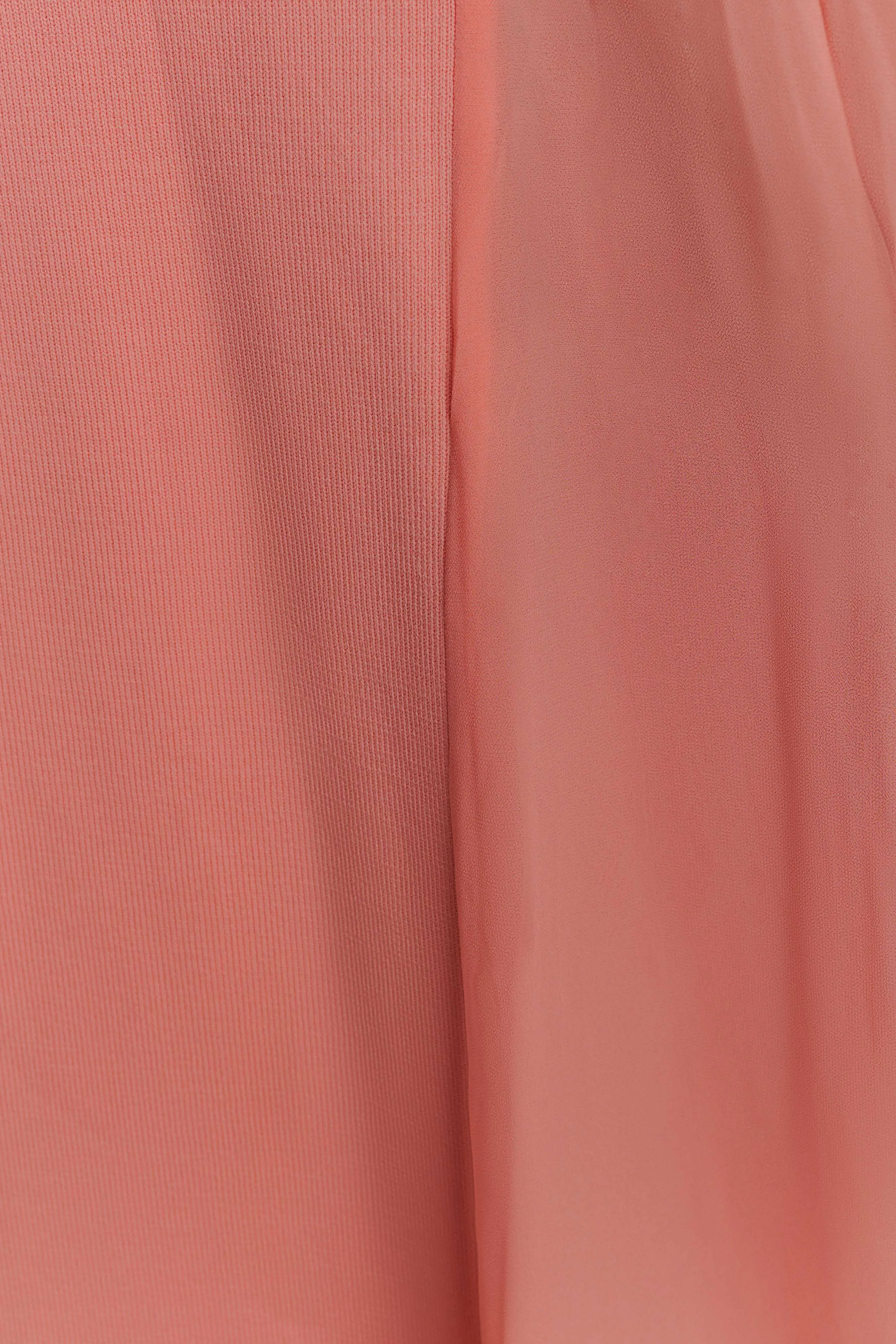 Soleil Knit And Mesh Halter Maxi Dress - Coral sold by Meshki product image thumbnail 4