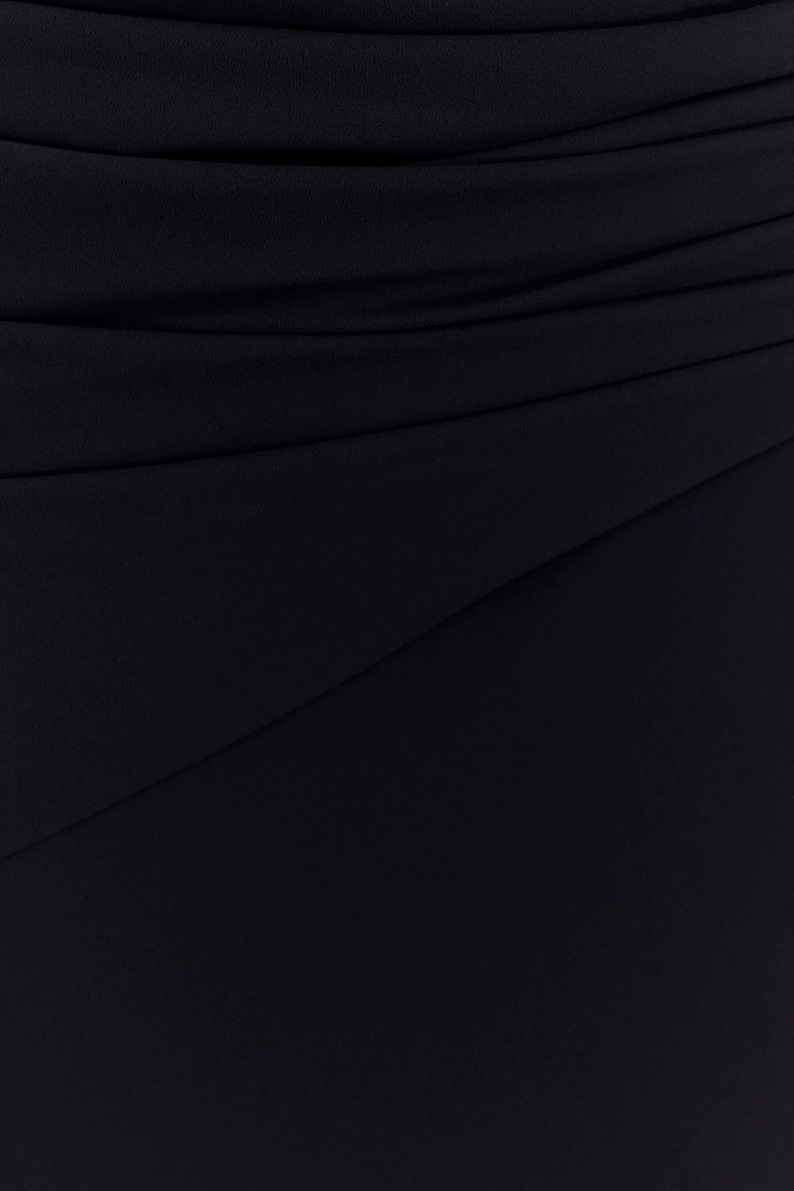 Giulia Chiffon Draped Maxi Dress - Black sold by Meshki product image thumbnail 5