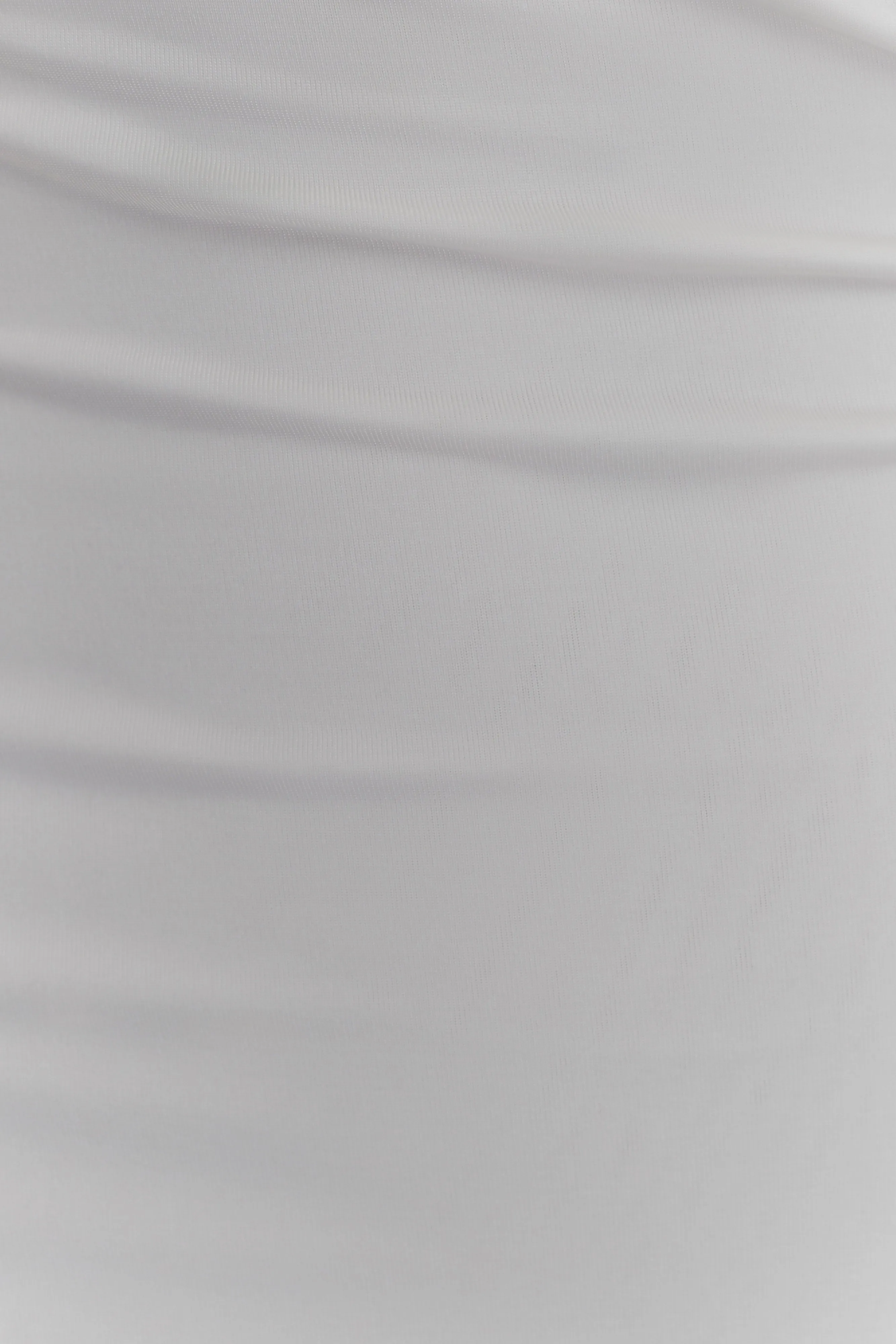 Lottie Slinky Maxi Dress With Split - White sold by Meshki product image thumbnail 5