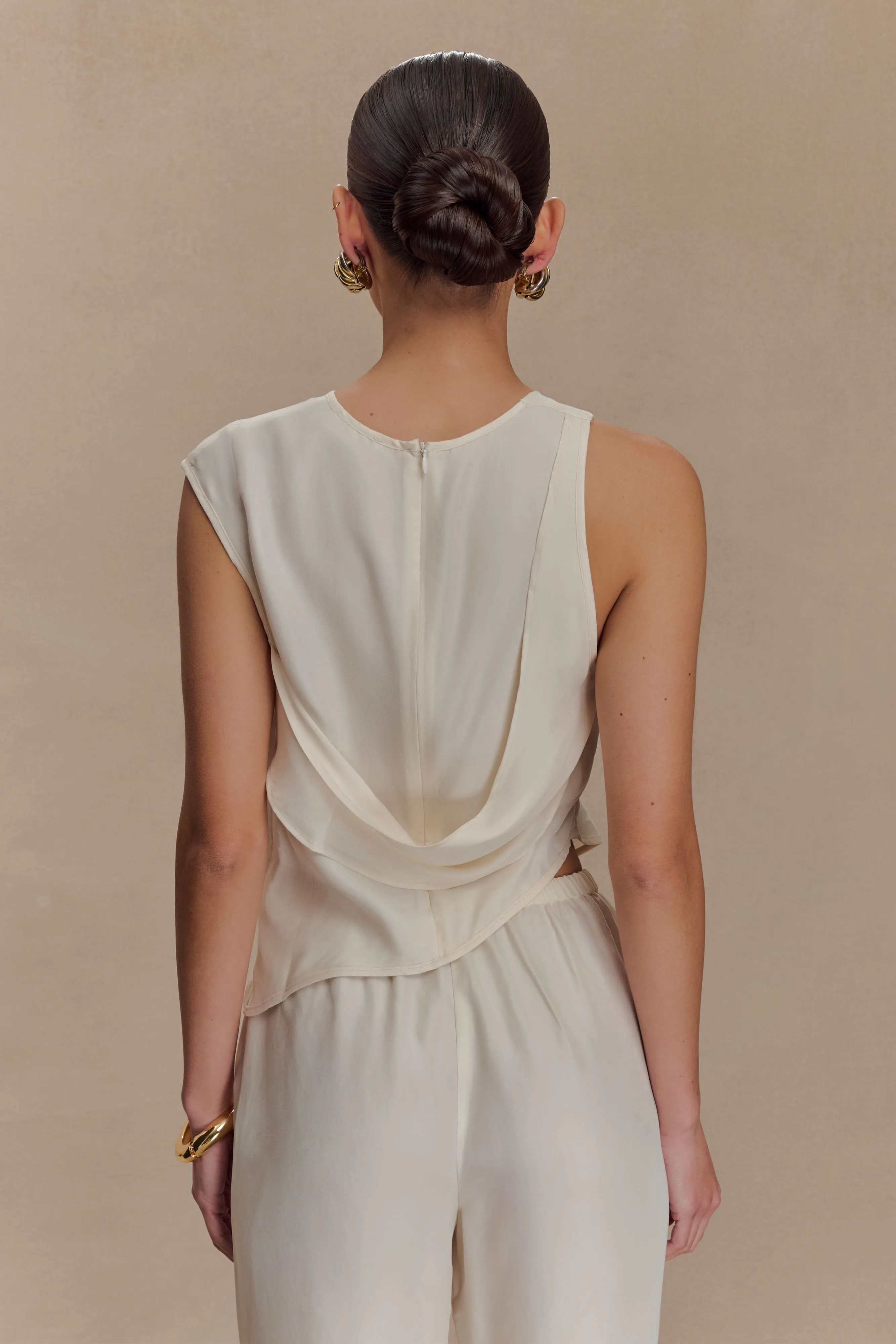 Violeta Asymmetric Top - Ivory sold by Meshki product image thumbnail 2