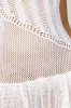 Tash Mixed Yarn Halter Mini Dress - White sold by Meshki