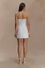 Kingsley Beaded Neckline Mini Dress - Ivory sold by Meshki