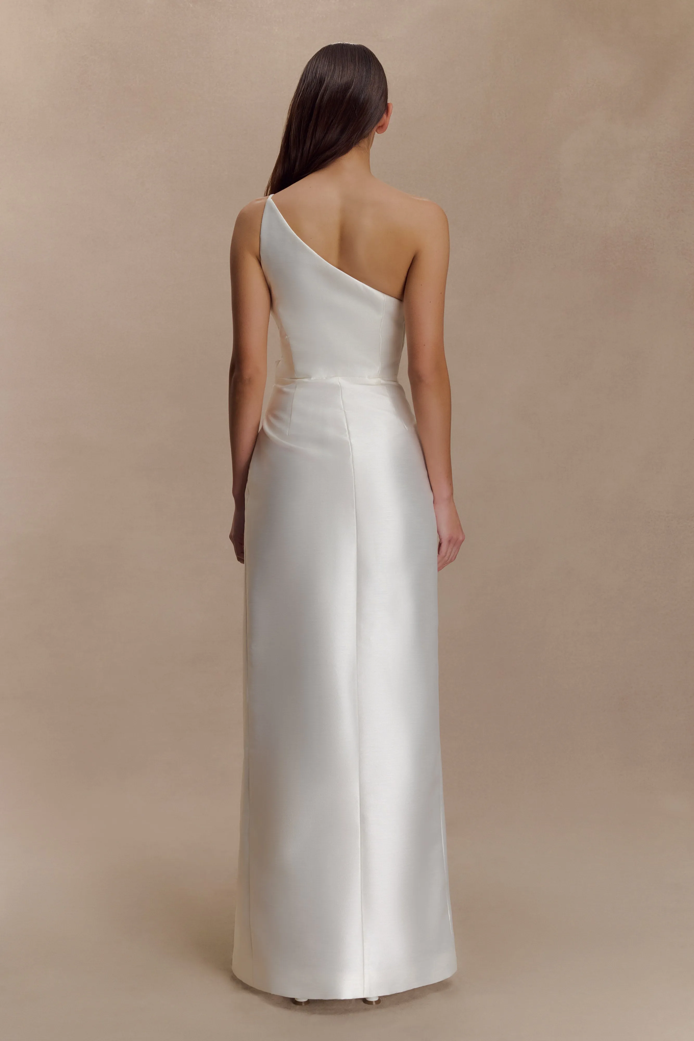 Francine One Shoulder Maxi Dress - Ivory sold by Meshki product image thumbnail 3