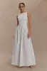 Acacia Contrast Sleeveless Maxi Dress - White sold by Meshki