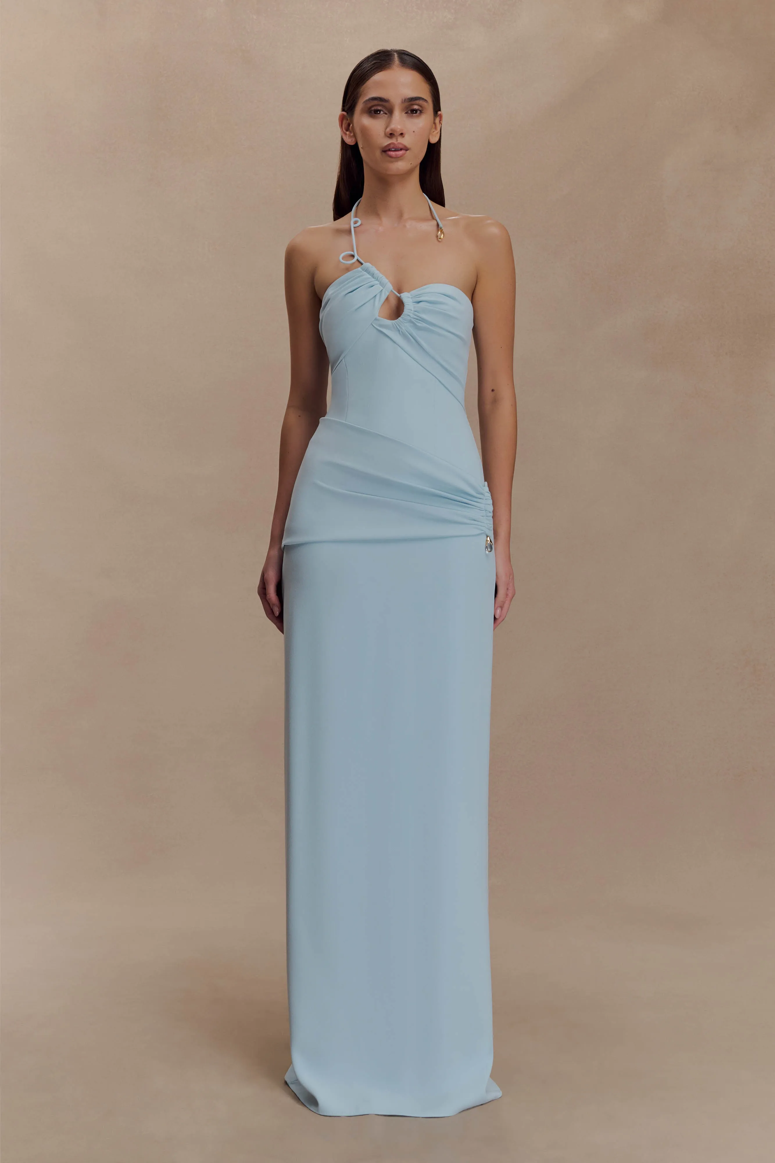 Lalia Teardrop Maxi Dress - Powder Blue sold by Meshki product image thumbnail 3