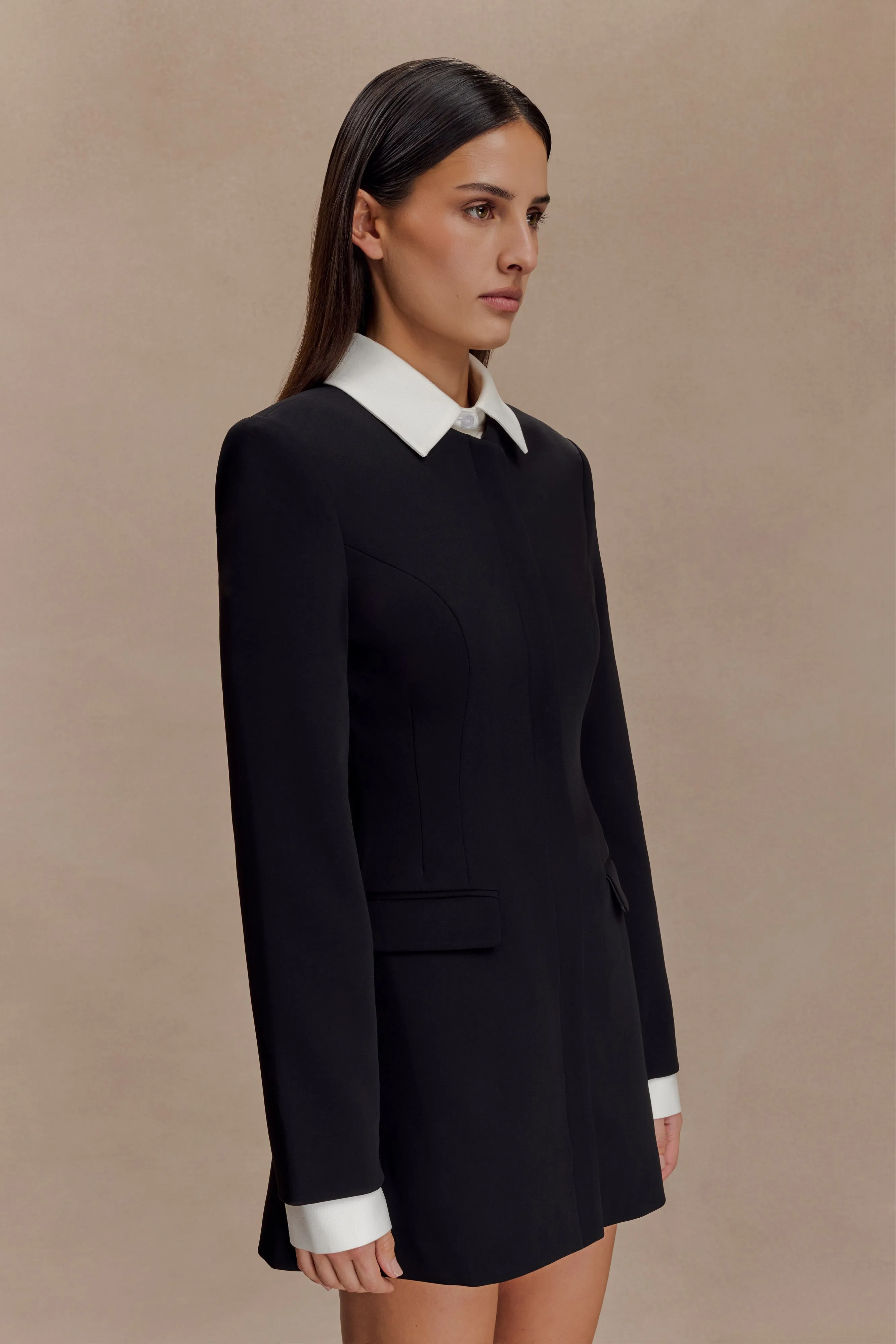 Gretchen Suiting Mini Dress - Black sold by Meshki product image thumbnail 5