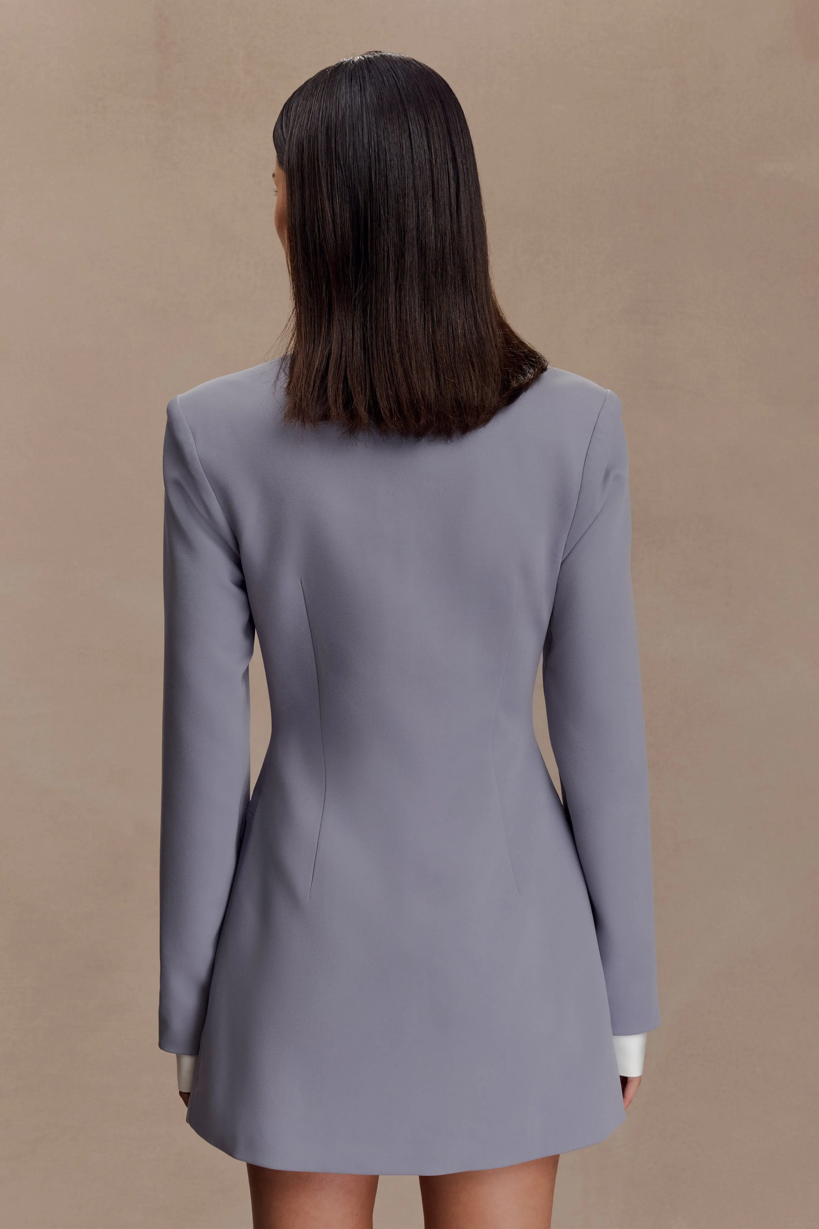 Gretchen Suiting Mini Dress - Grey sold by Meshki product image thumbnail 2