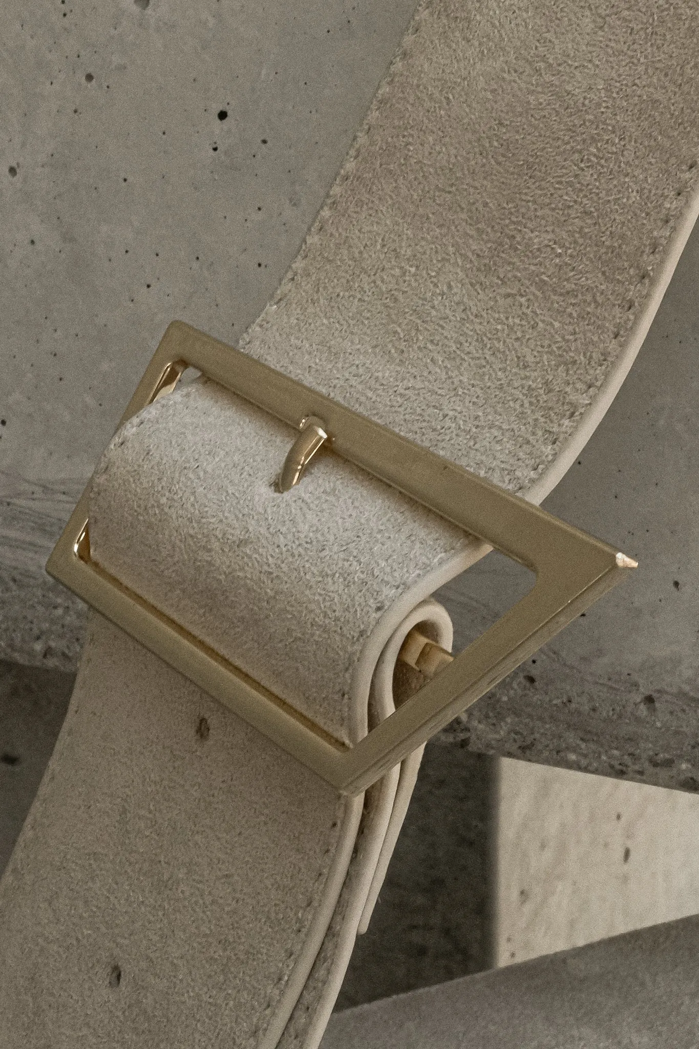 Maria Faux Suede Shoulder Bag - Stone sold by Meshki product image thumbnail 2