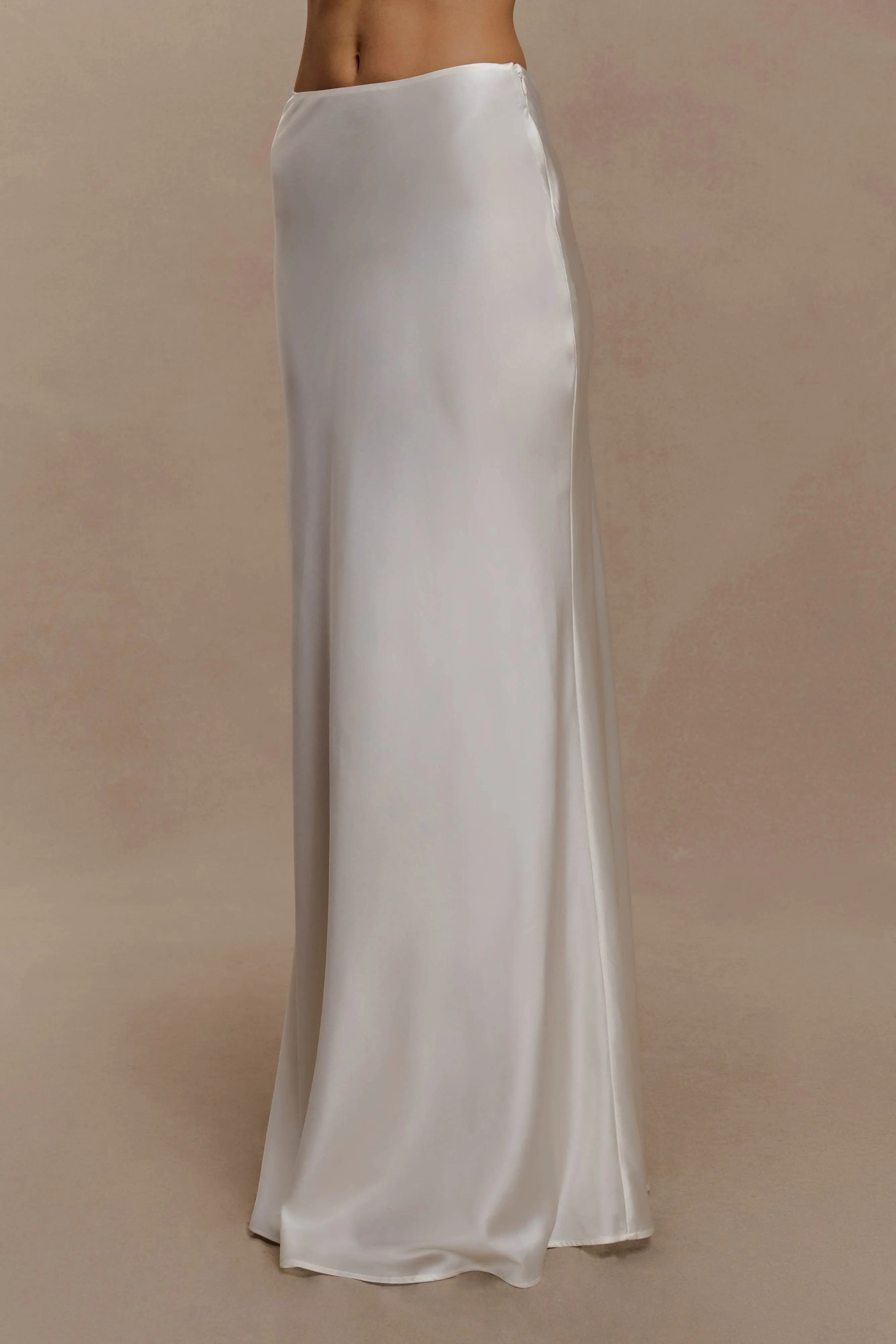 Sabrina Silk Blend Maxi Skirt - Ivory sold by Meshki product image thumbnail 5