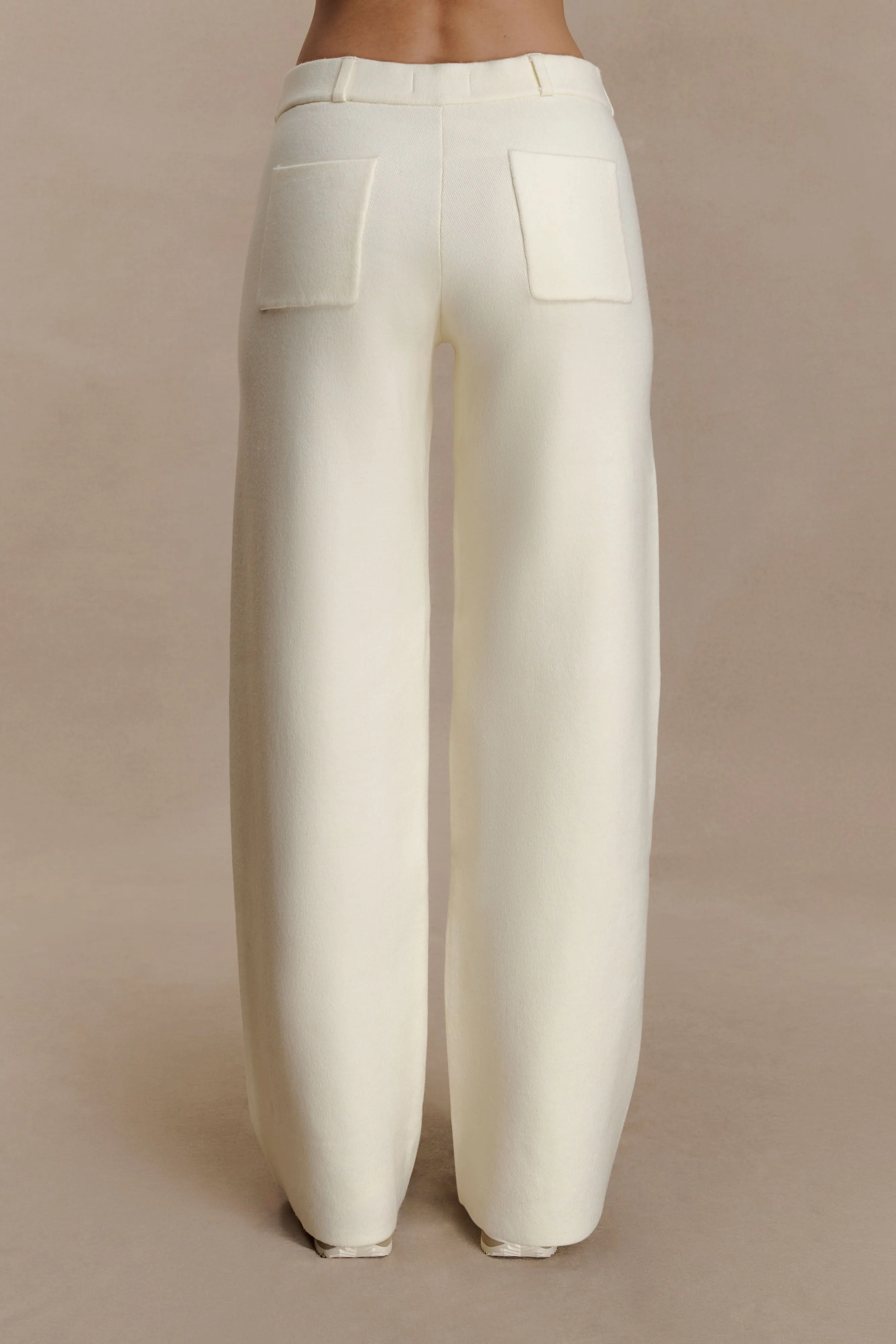 Lauren Knit Trouser - Ivory sold by Meshki product image thumbnail 5