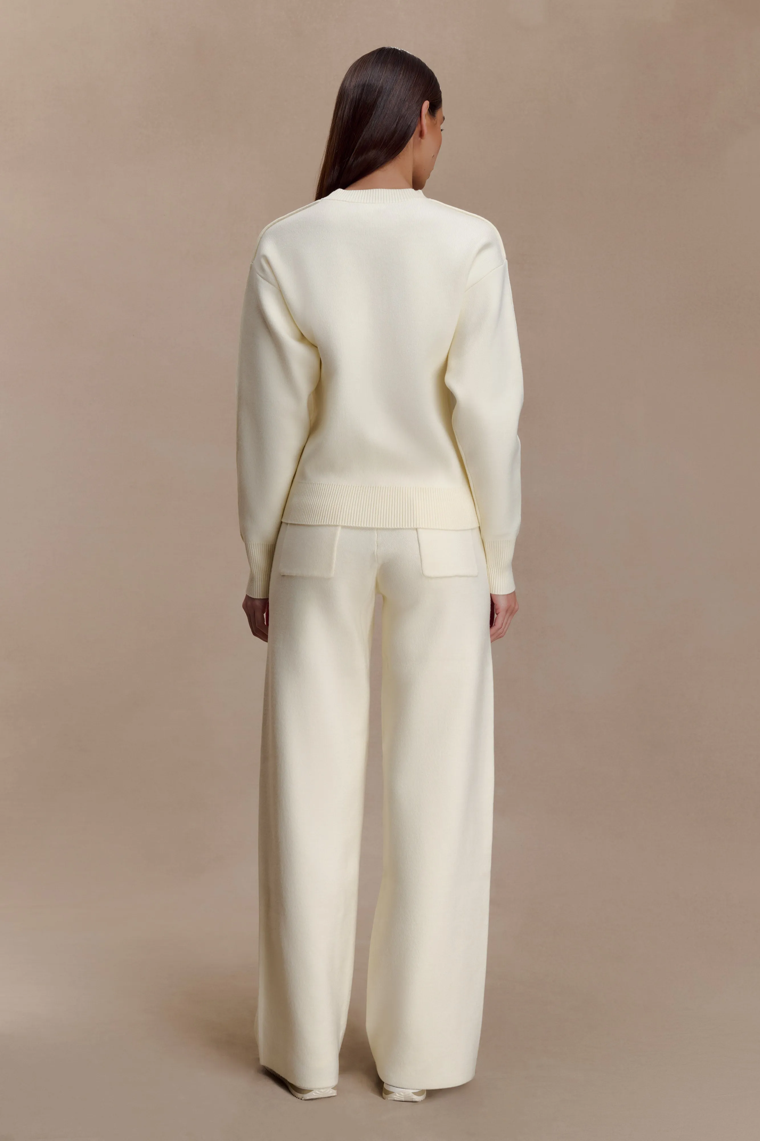 Lauren Knit Trouser - Ivory sold by Meshki product image thumbnail 2