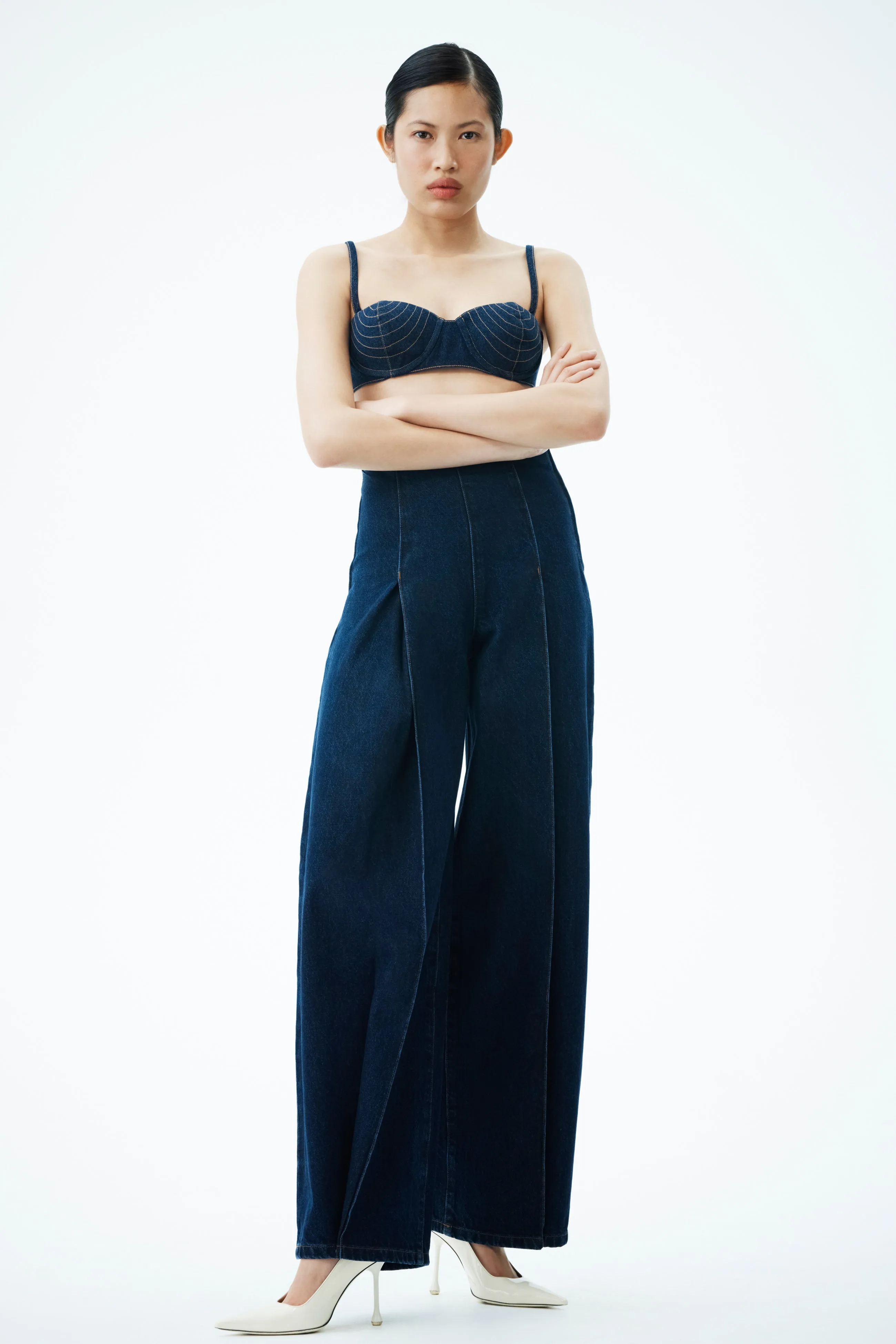 Beatrix High Rise Denim Jeans - Indigo Blue sold by Meshki product image thumbnail 3