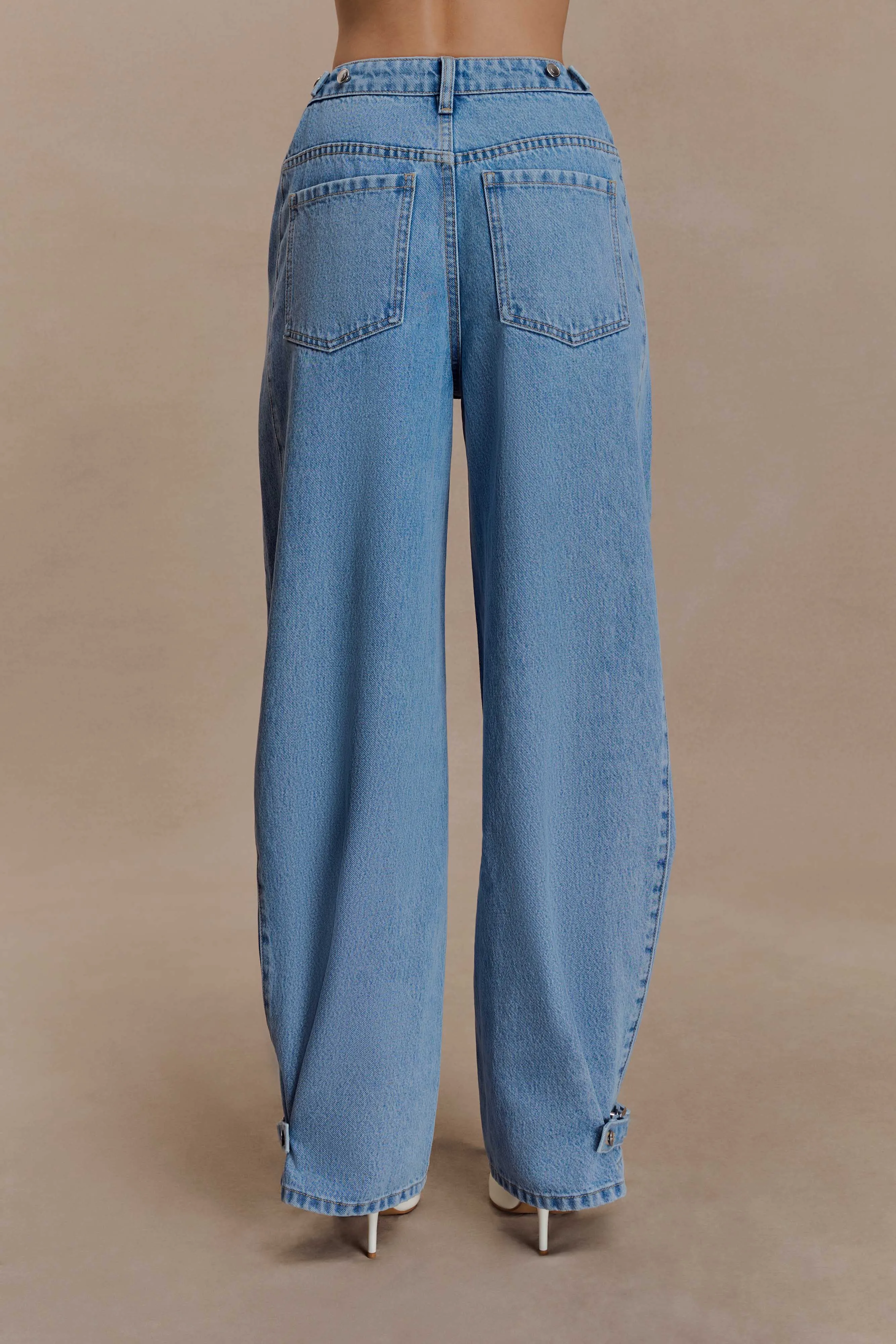 Flossie Multi Way Denim Jeans - Classic Blue sold by Meshki product image thumbnail 5