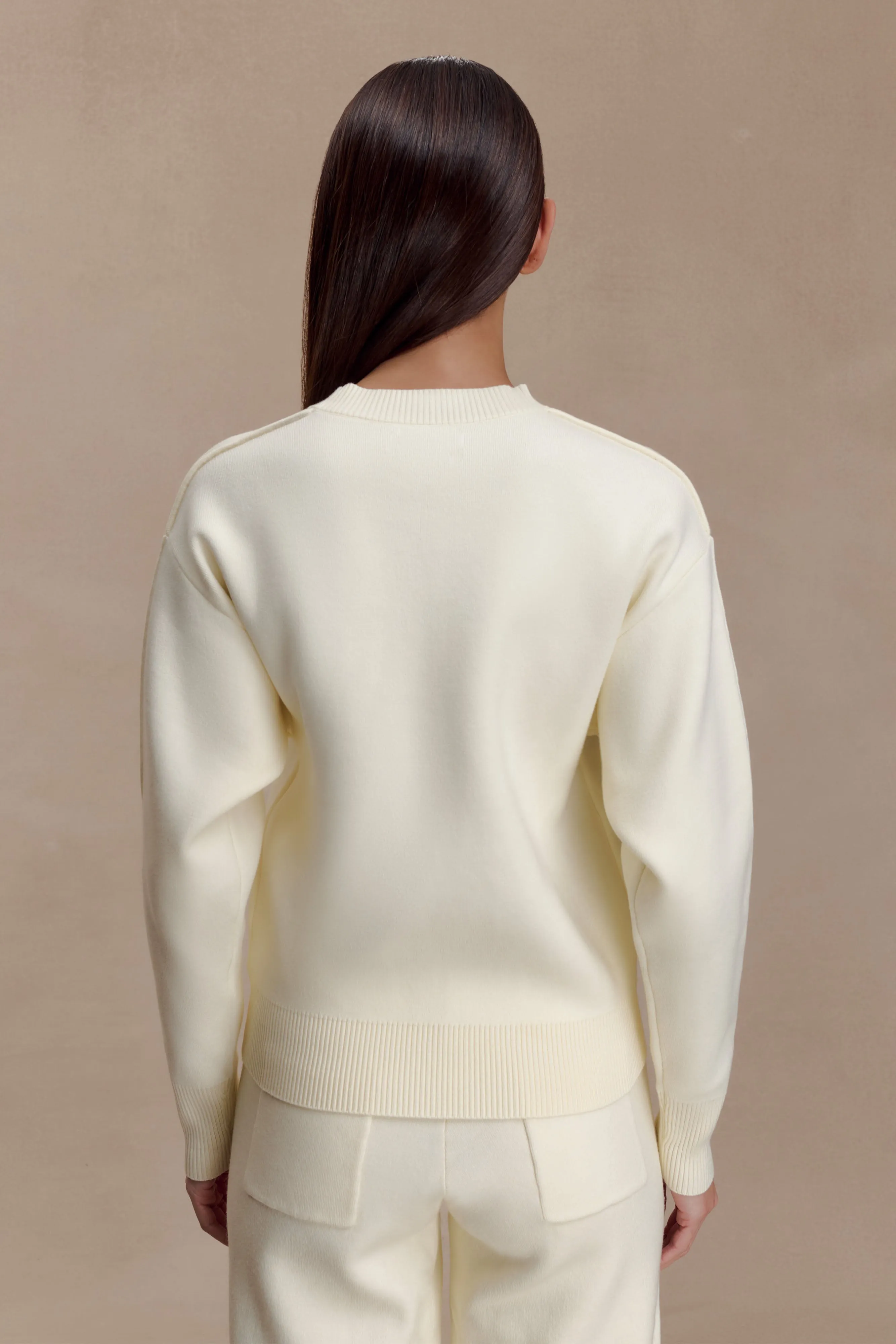 Braxton Cozy Knit Jumper - Ivory sold by Meshki product image thumbnail 2