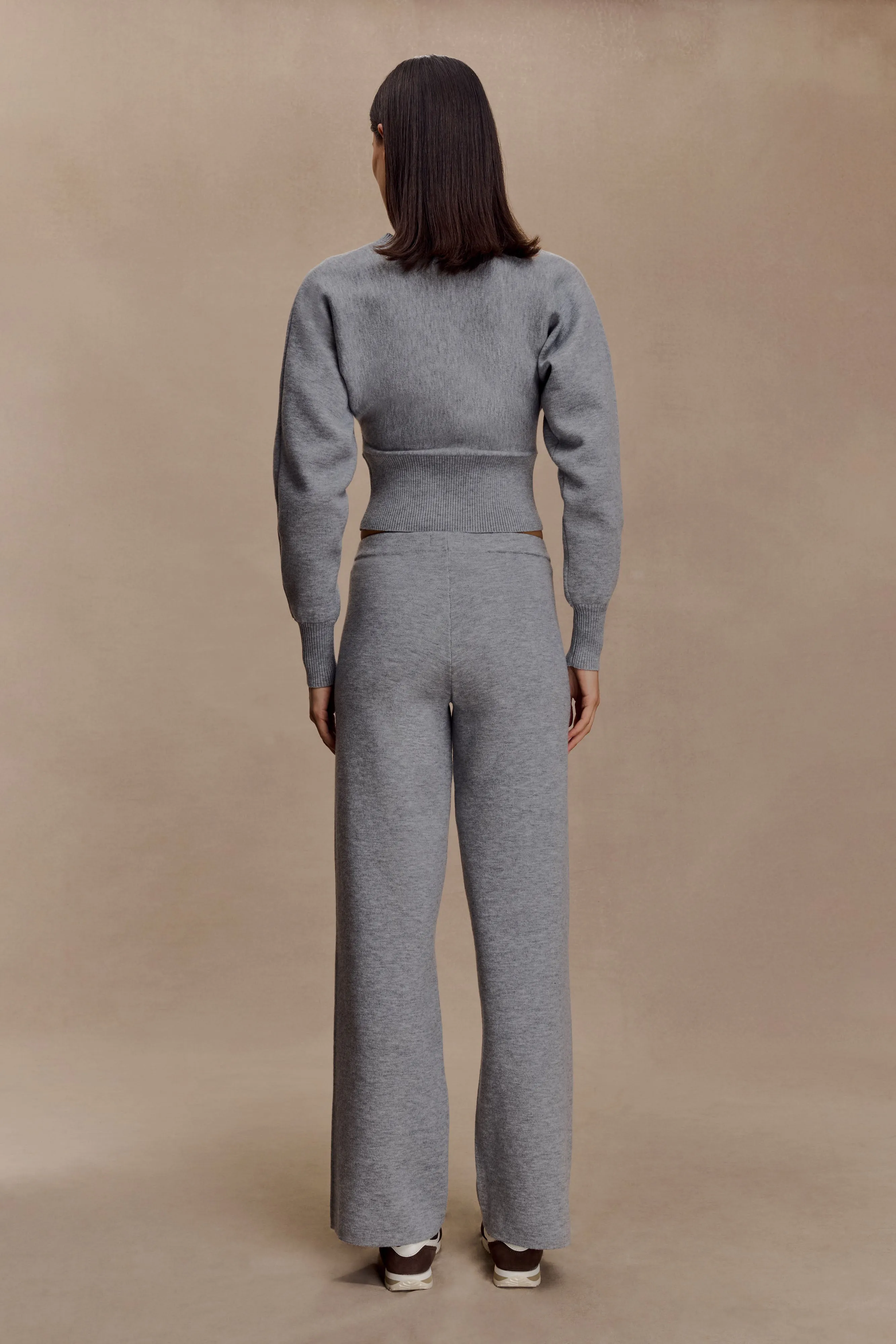 Ciaralee Cinched Waist Jumper- Grey Marle sold by Meshki product image thumbnail 5