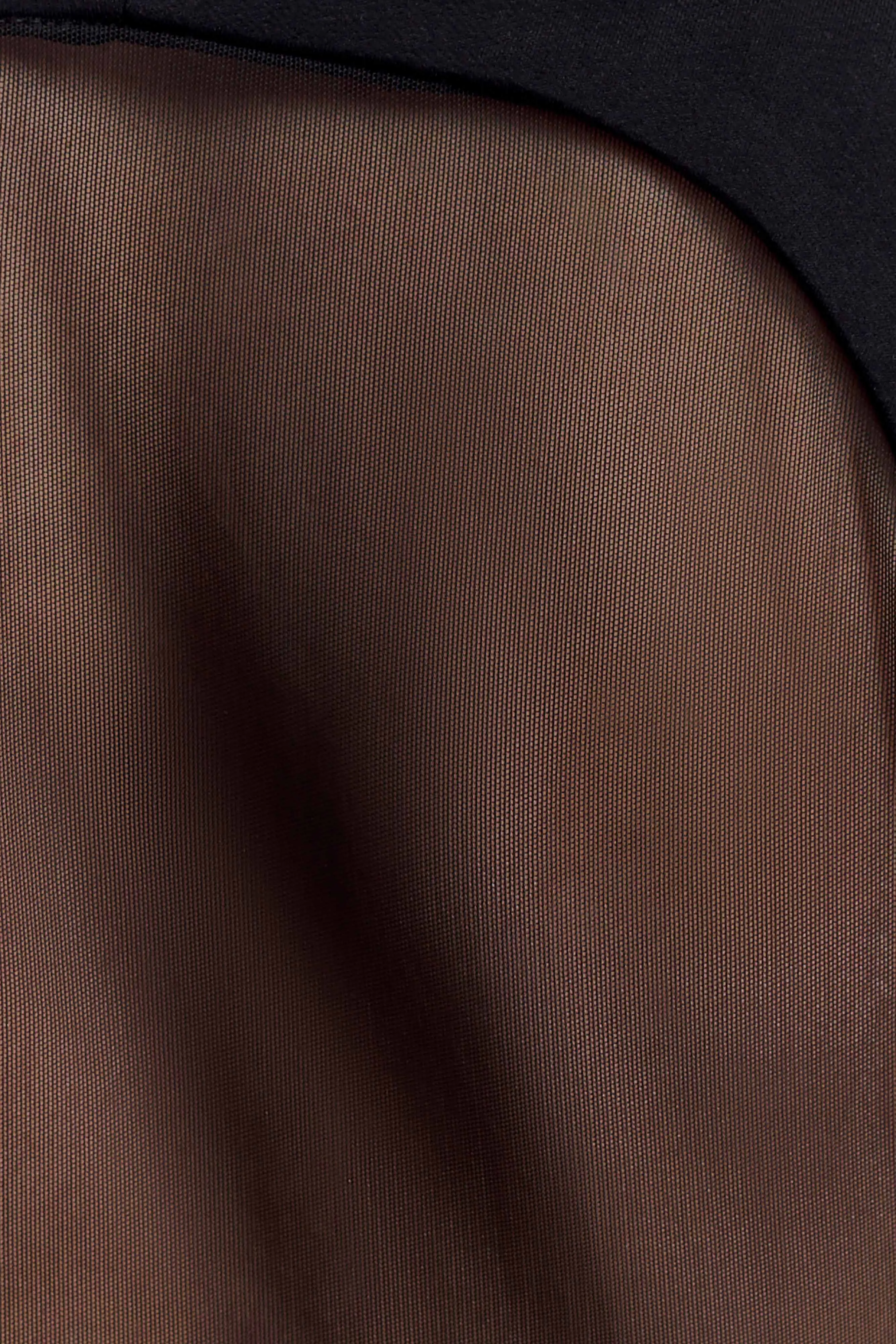 Marlon Crepe And Mesh Maxi Dress - Black sold by Meshki product image thumbnail 4