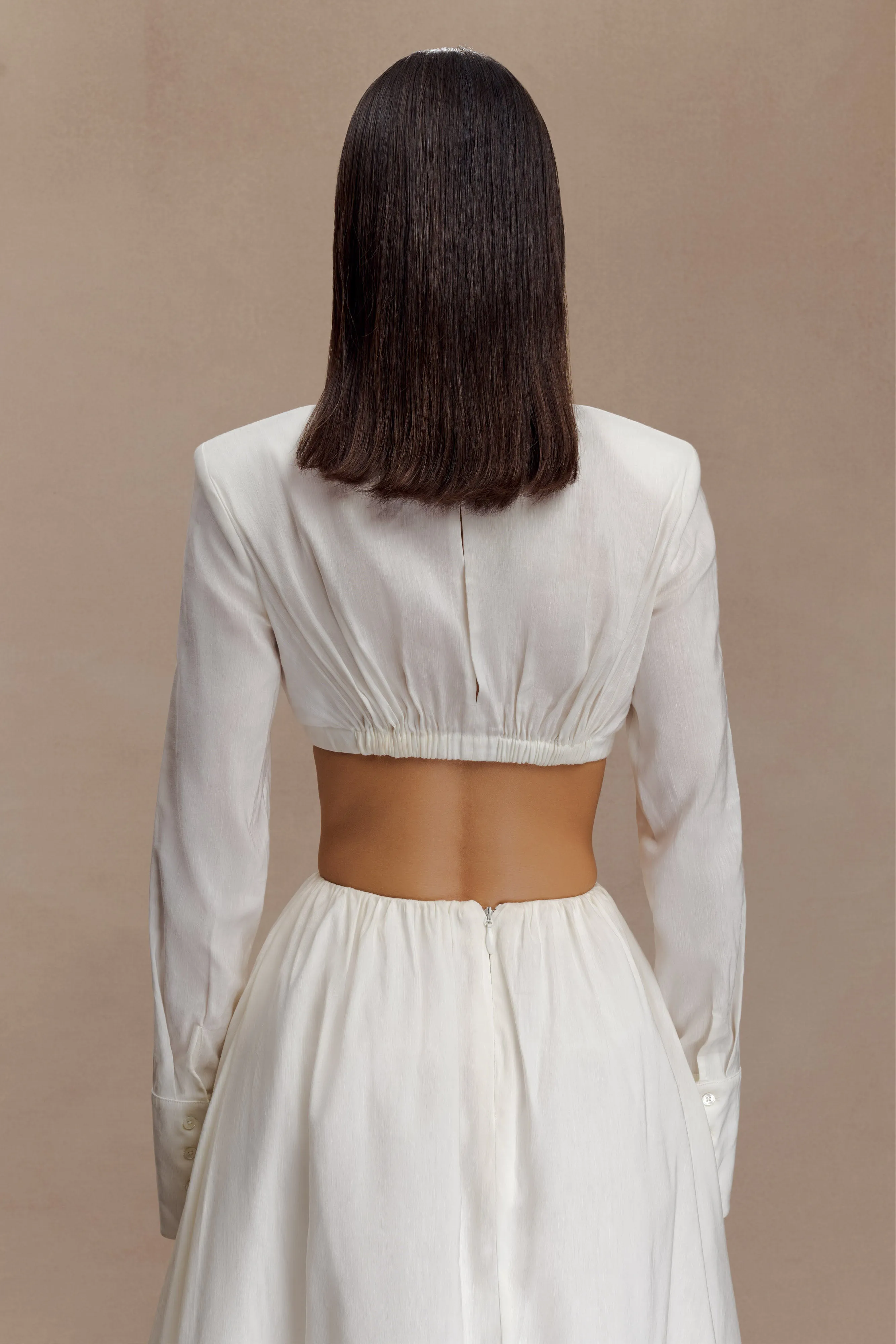 Greta Shirt Bra - White sold by Meshki product image thumbnail 5