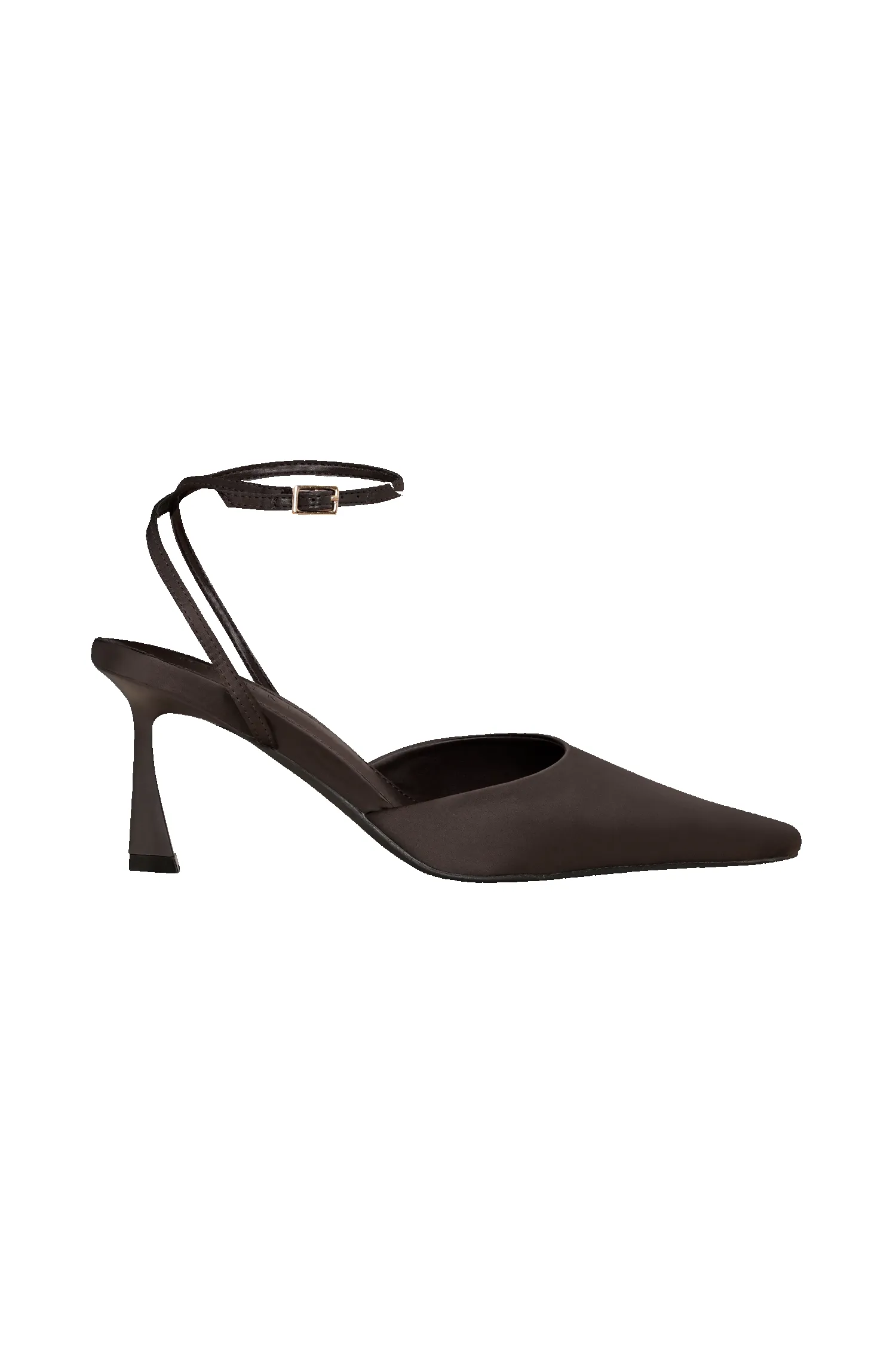 Marley Satin Pointed Heel - Chocolate sold by Meshki product image thumbnail 2