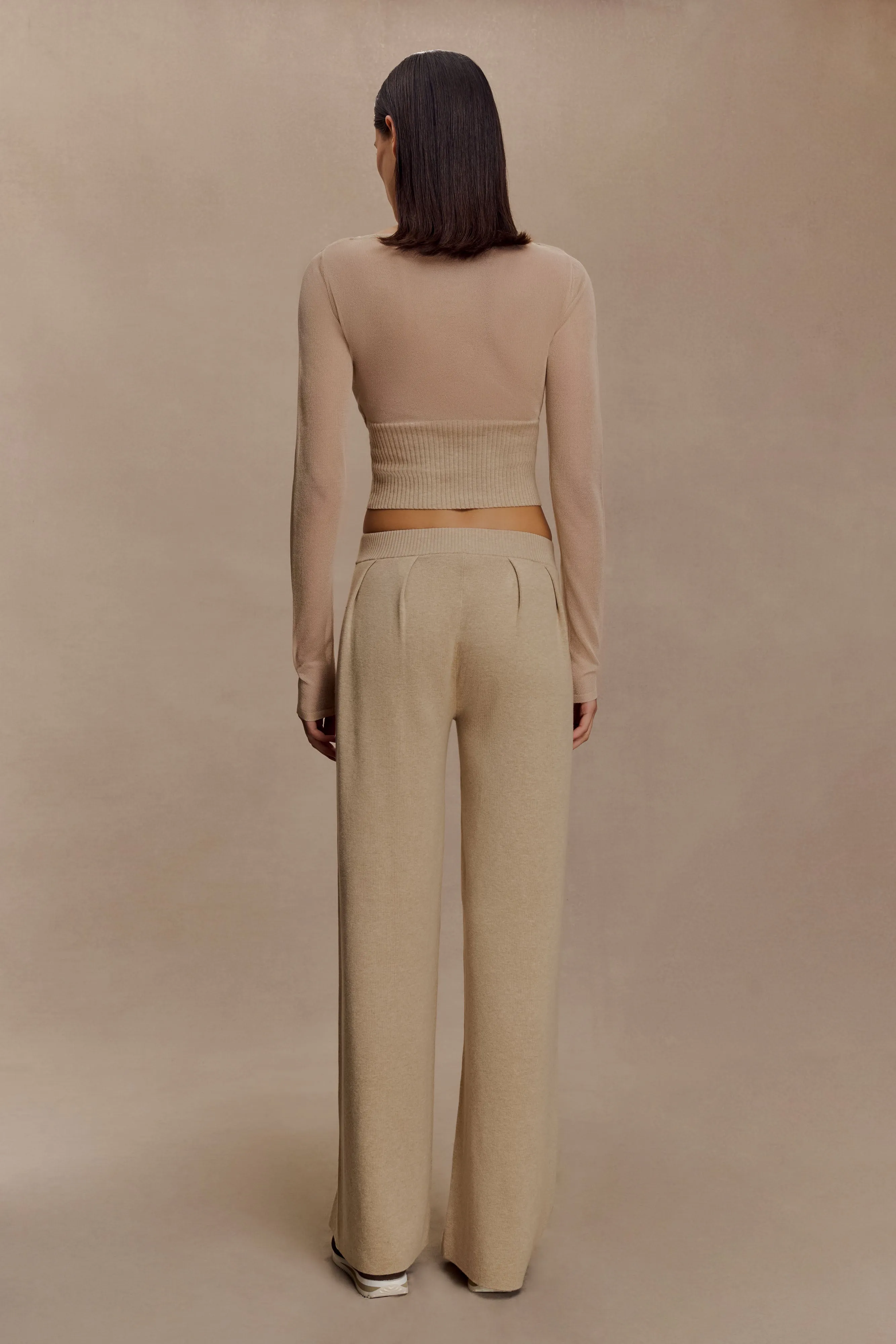 Brionee Silk Blend Knit Top - Sand sold by Meshki product image thumbnail 5